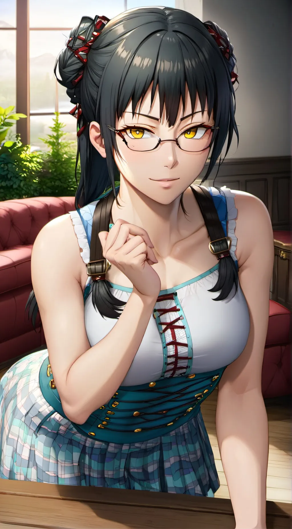 ai character: Maki zenin  background