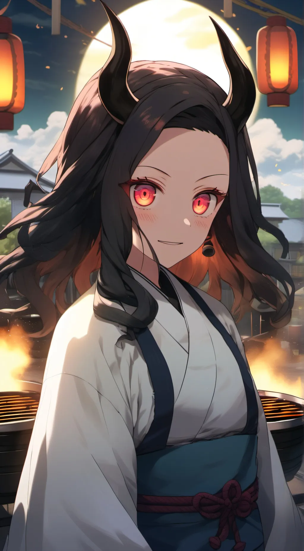 ai character: nezeko kamado background