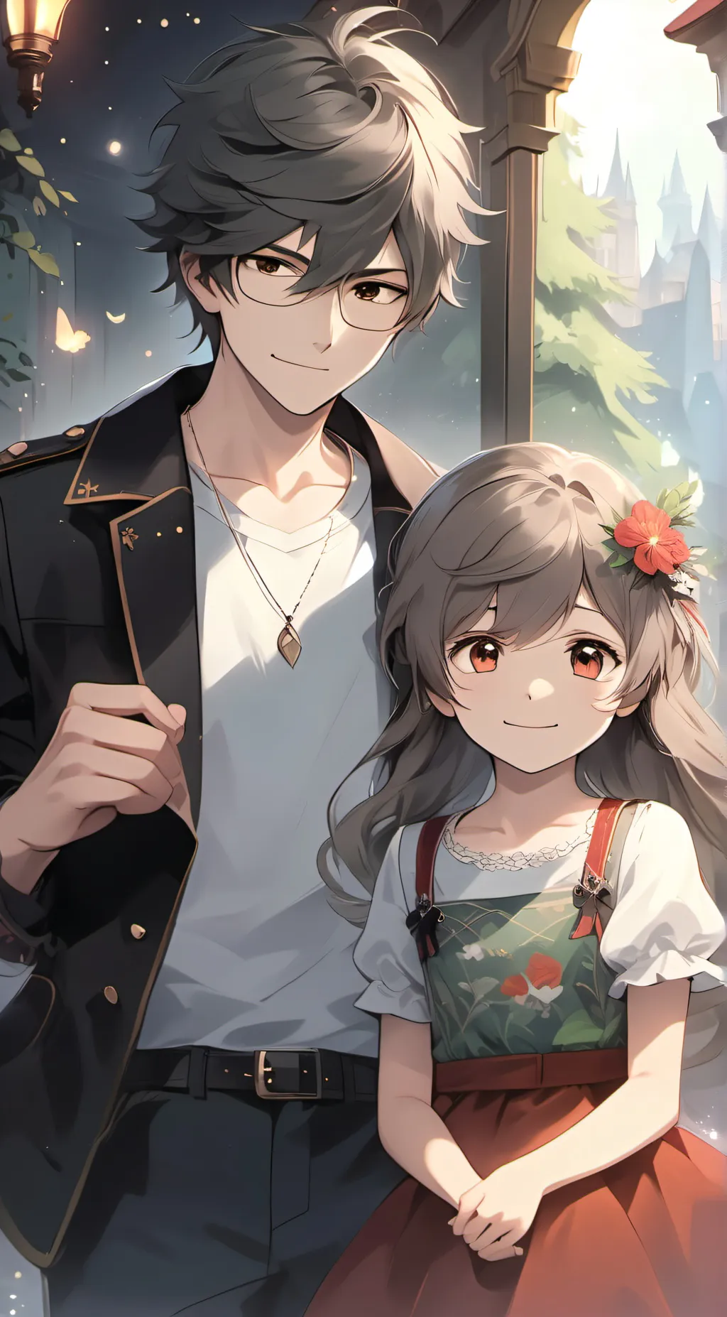 ai character: Noah, lizzie background