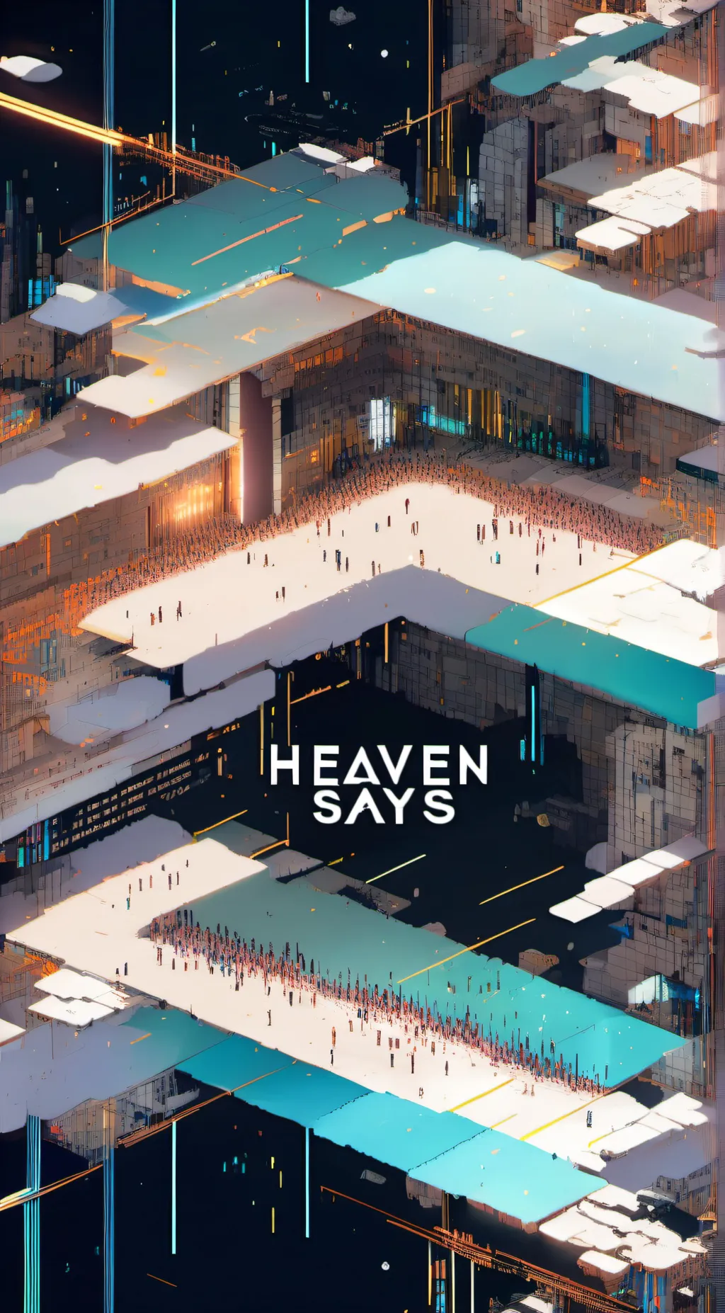 ai character: HEAVEN SAYS background