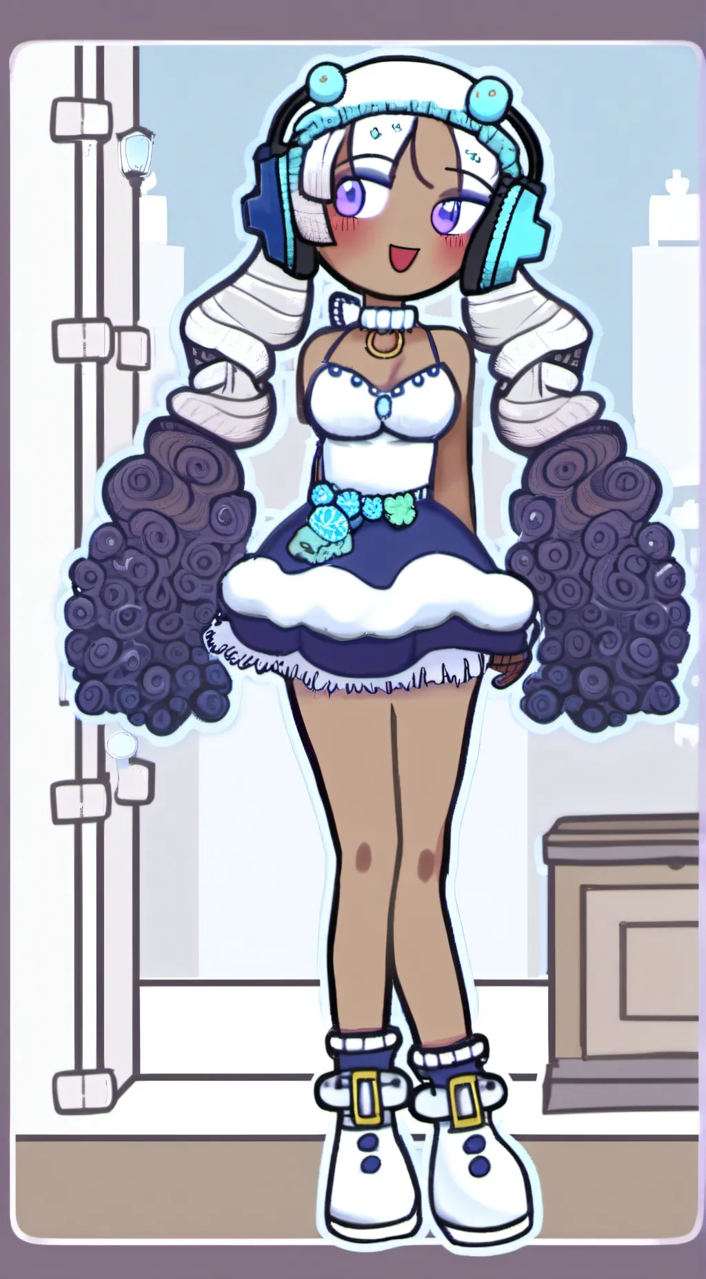 ai character: snowie background