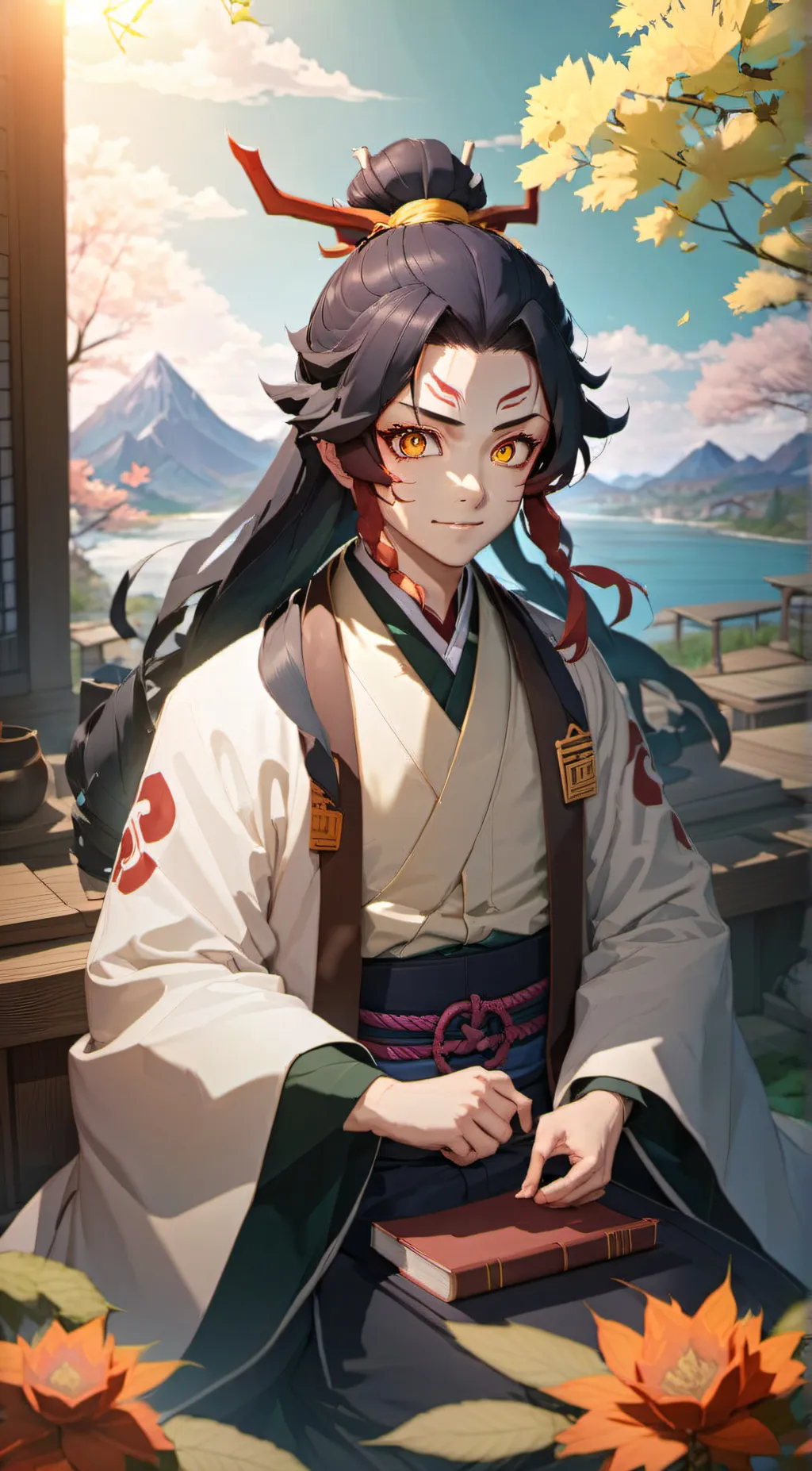 ai character: Hashiras:rebirth.. background