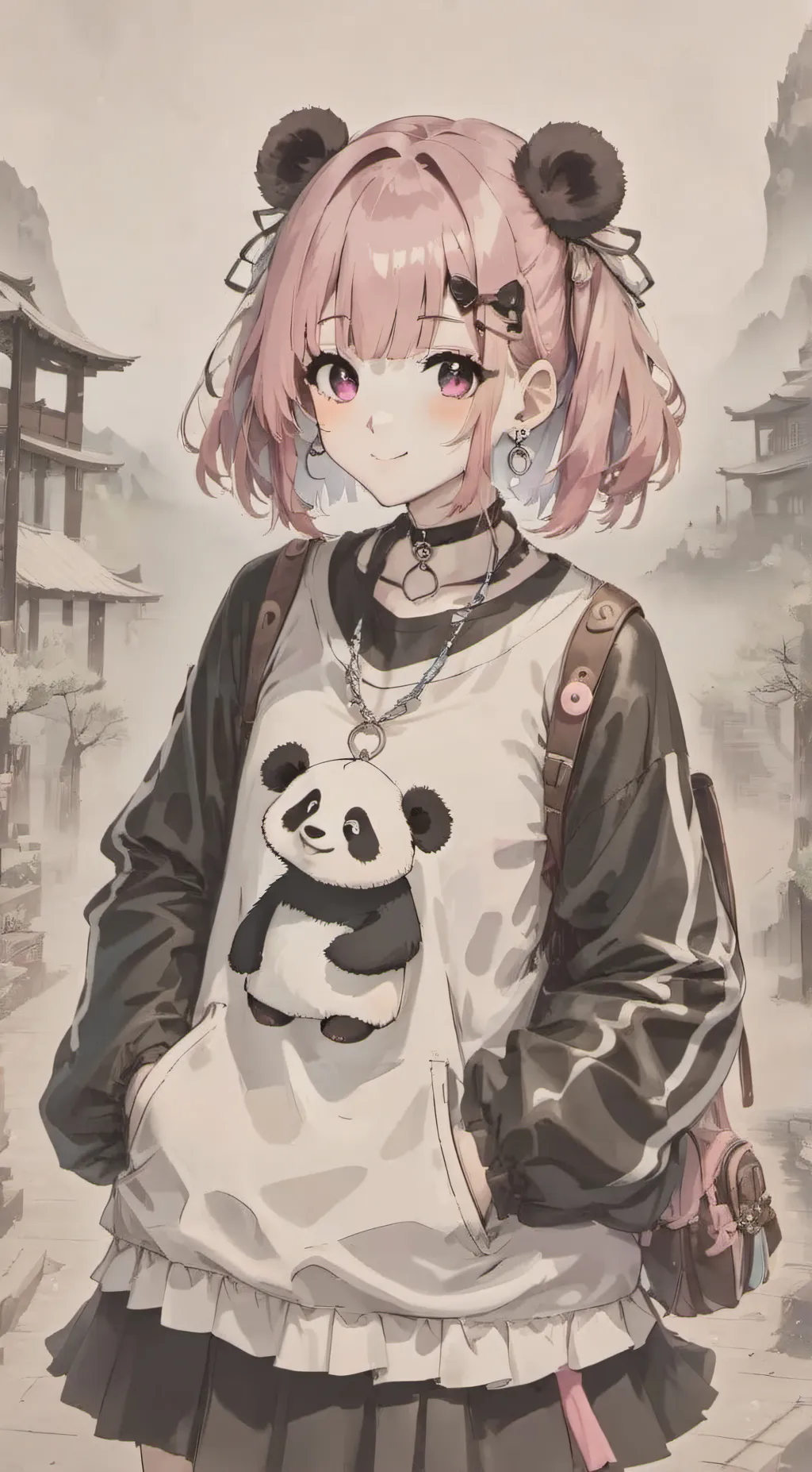 ai character: Mia 🐼 background