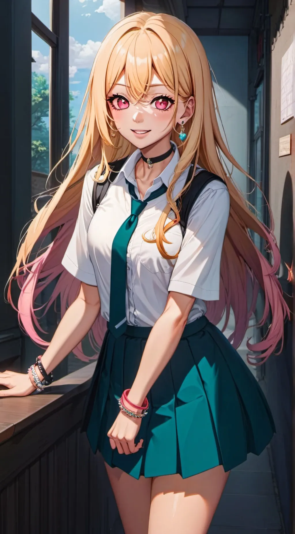 ai character: Marin Kitagawa background