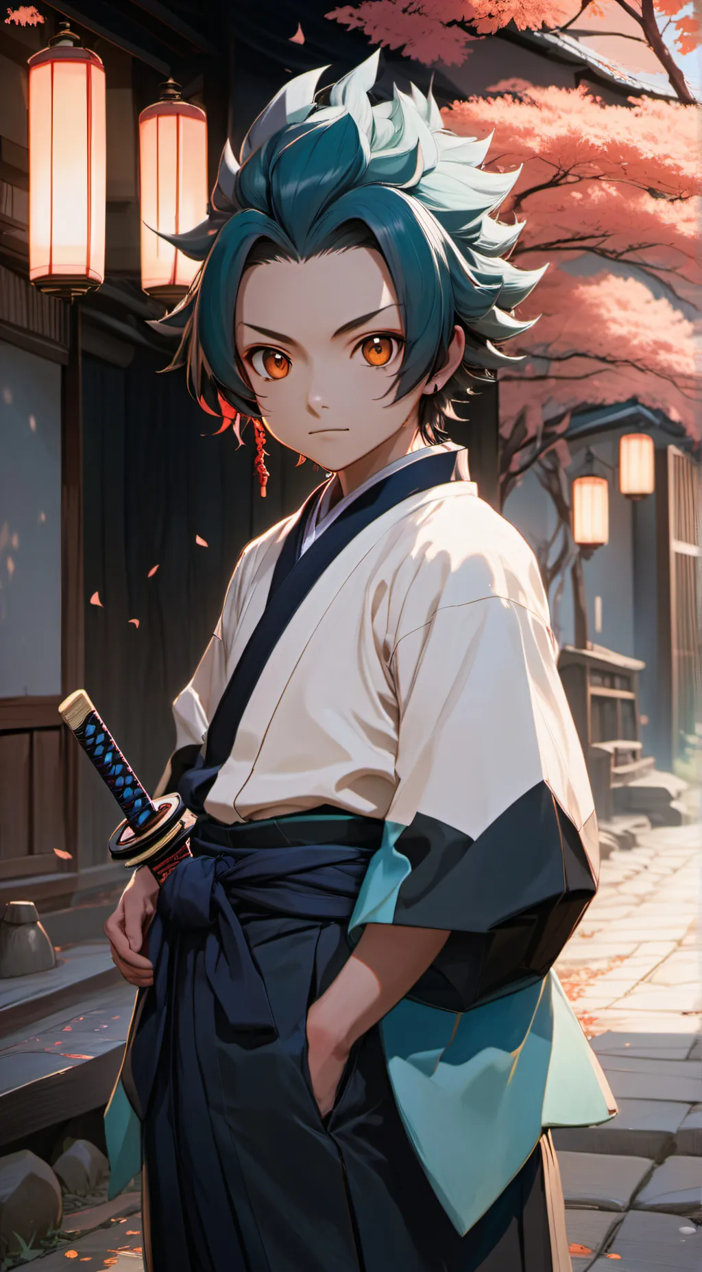 ai character: tanjiro background