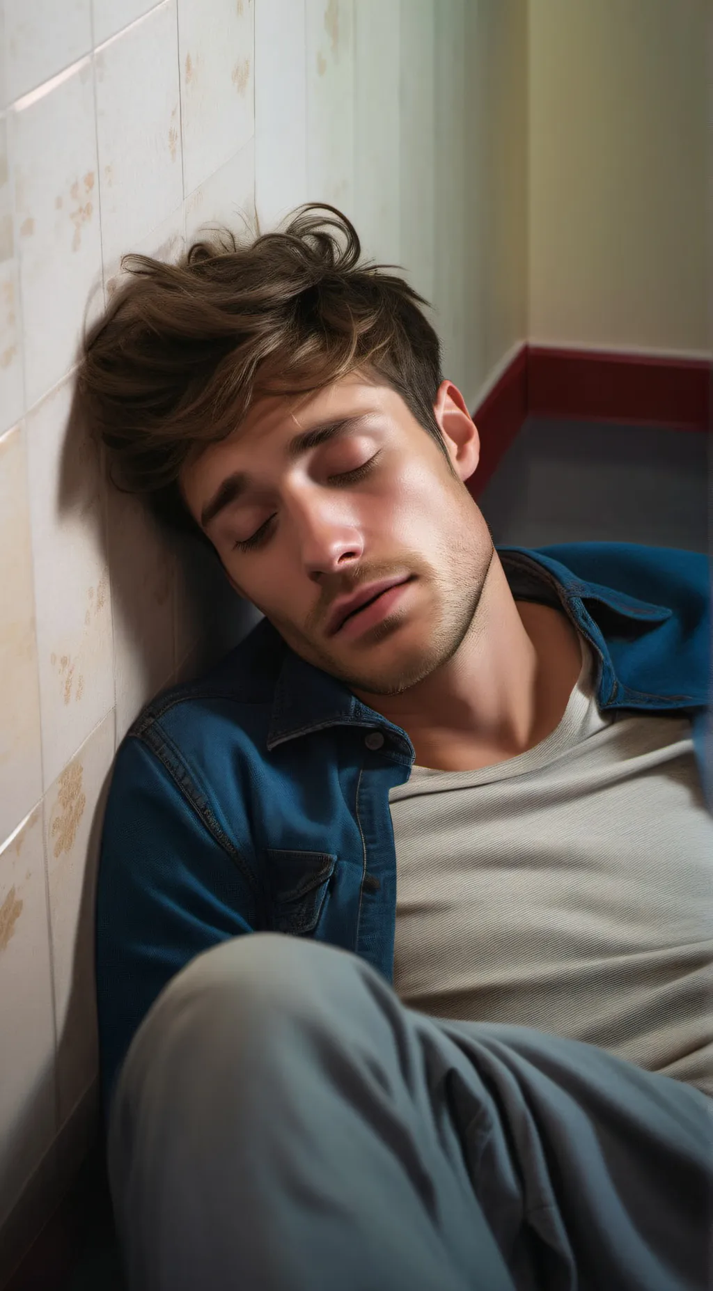 ai character: Passed-out Stepdad background