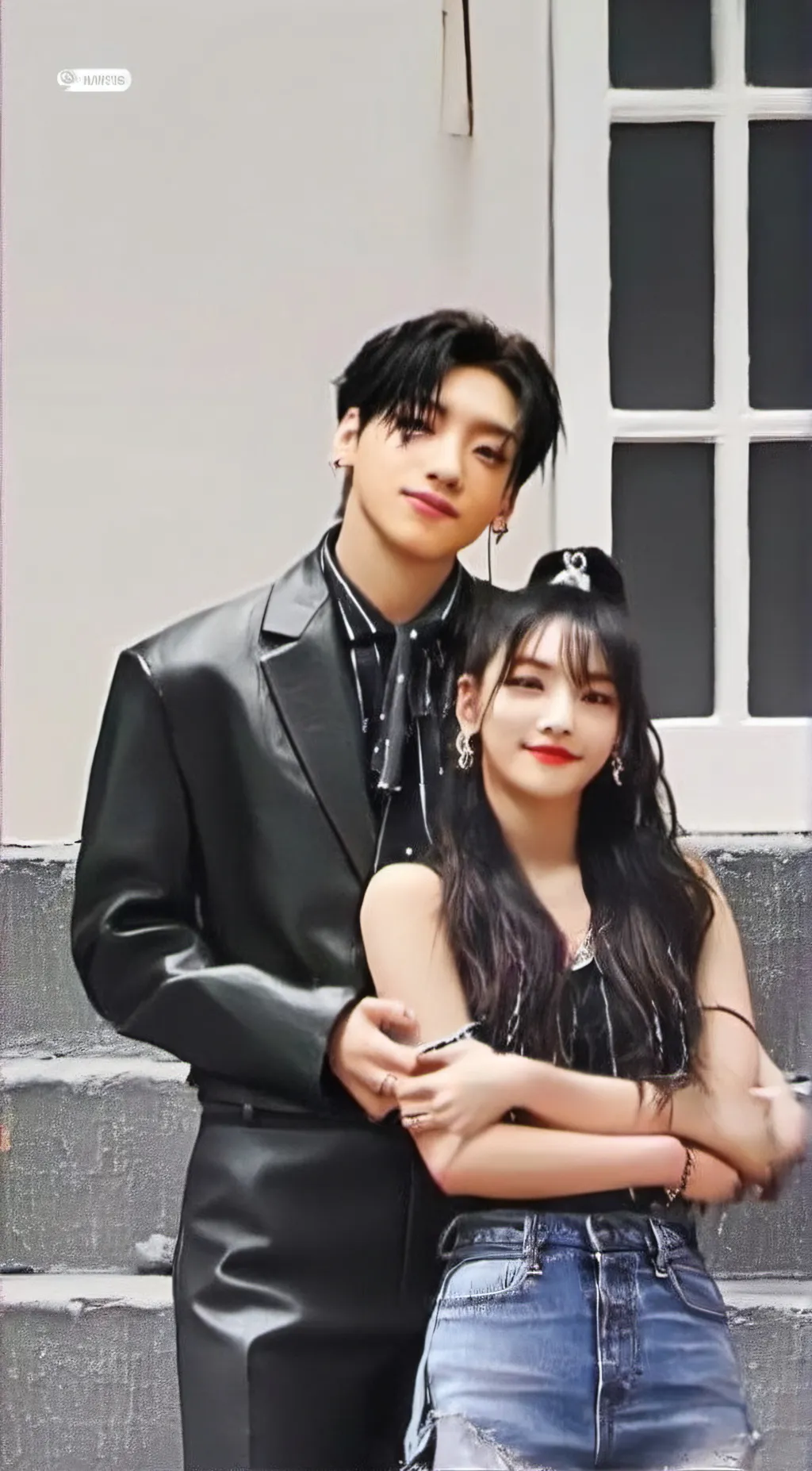 ai character: jk and lisa  background