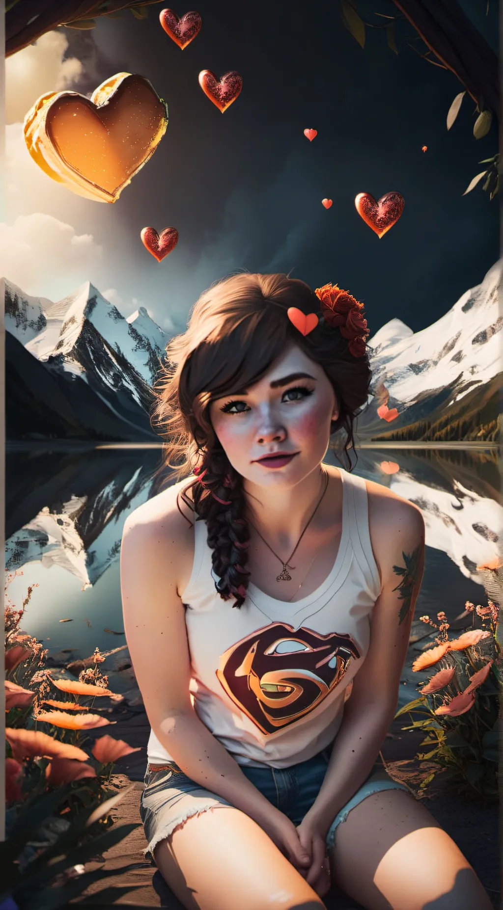 ai character: ashy background