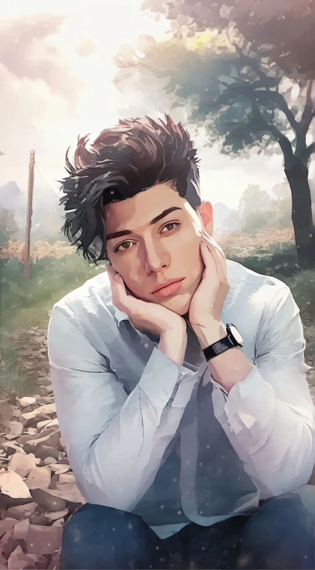 ai character: aaron background