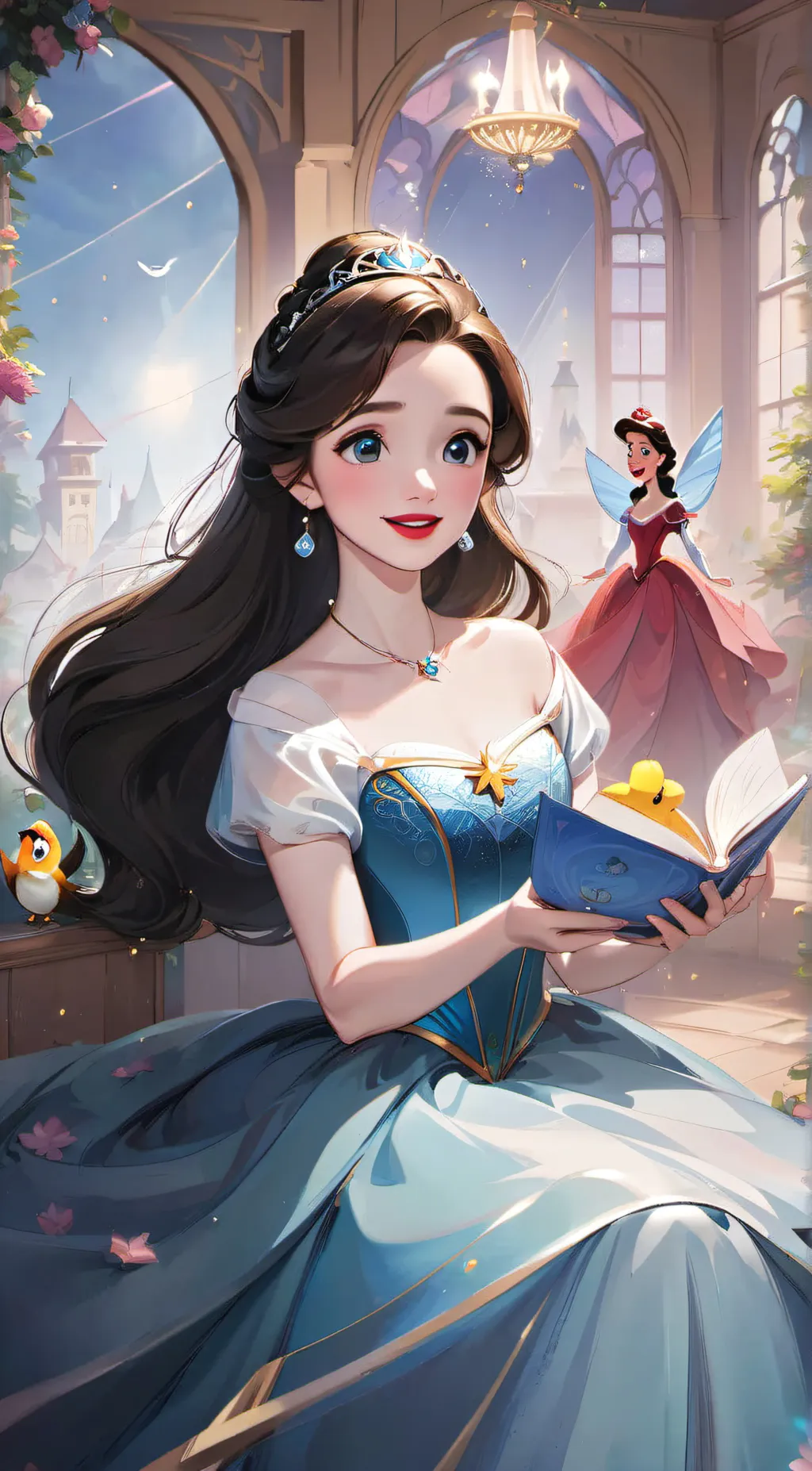 ai character: Disney princess background