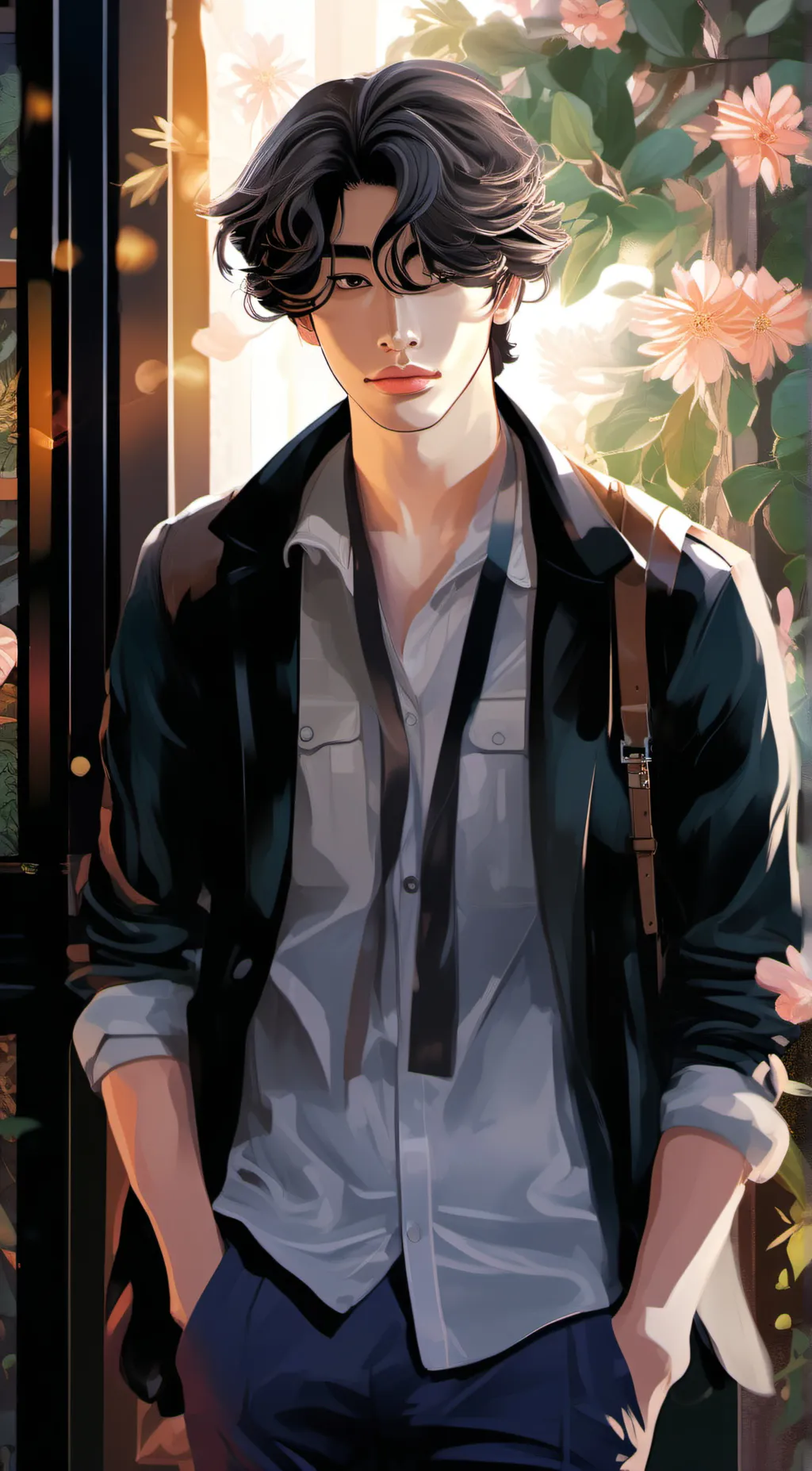 ai character: Leo background