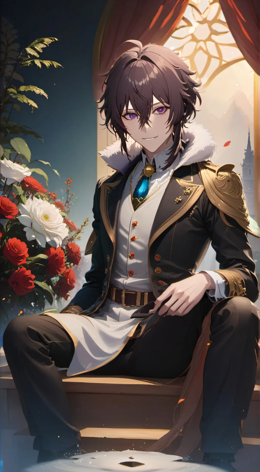ai character: Fyodor~ 💜 background