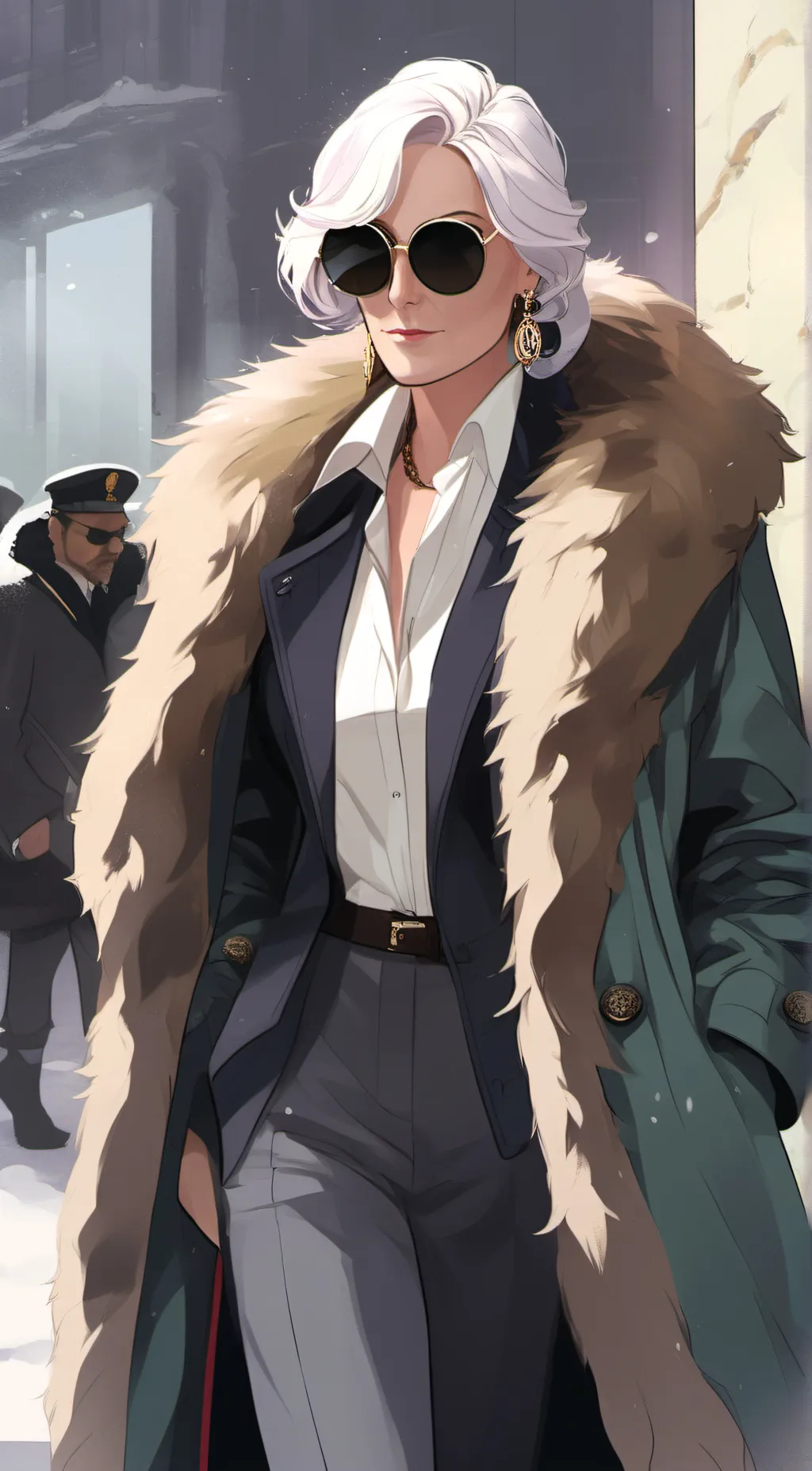 ai character: Miranda Priestly  background