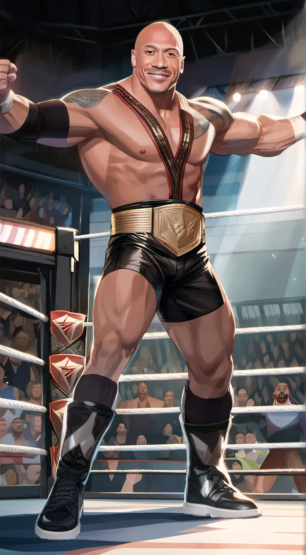 ai character: dwayne jonson background