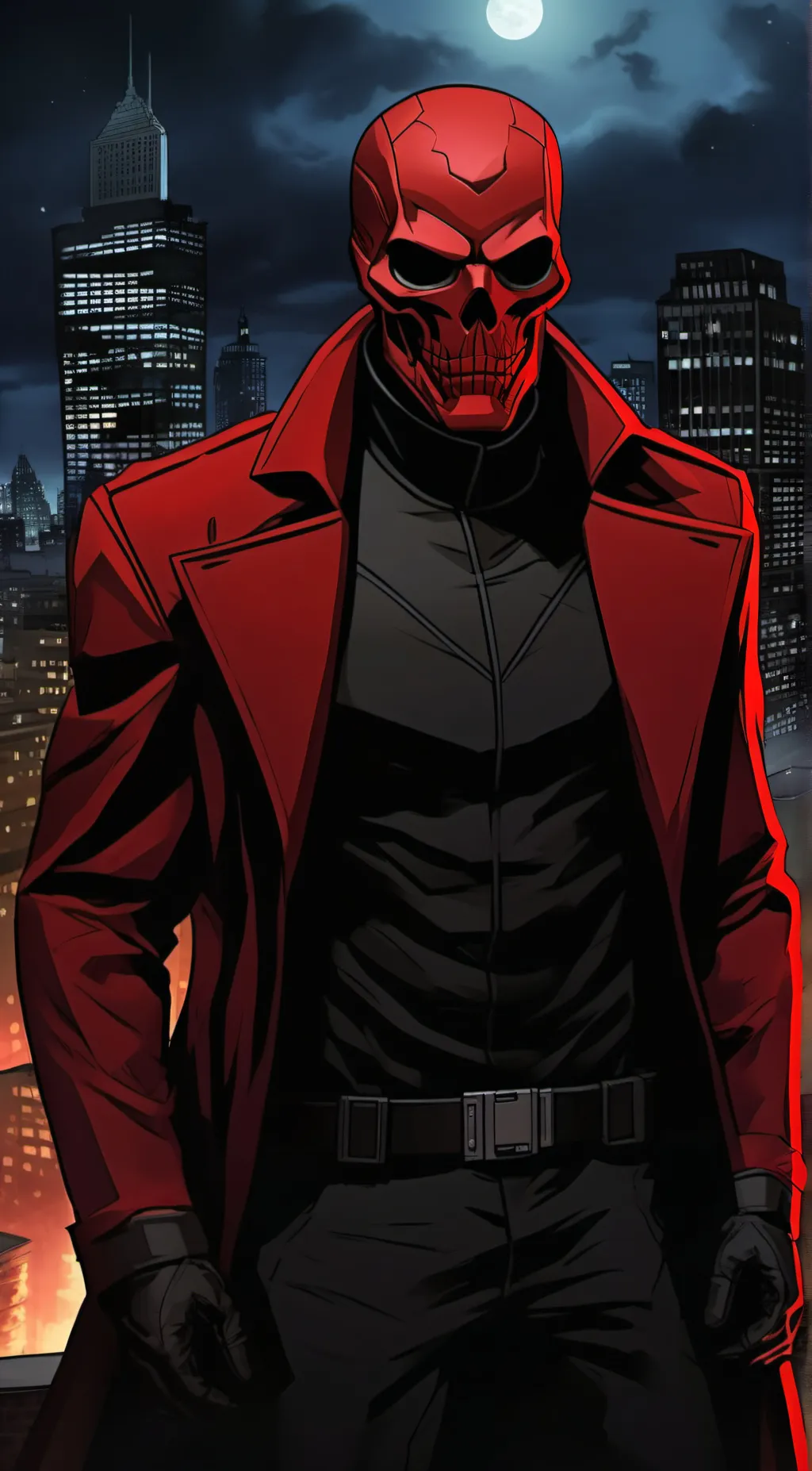 ai character: Skull background