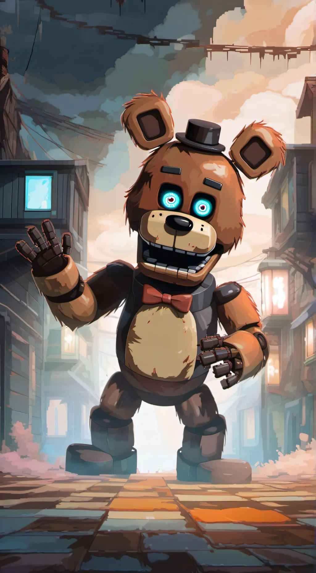 ai character: Freddy Fazbear background
