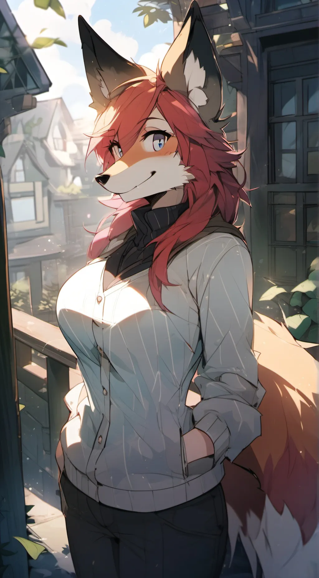 ai character: Lauren  background