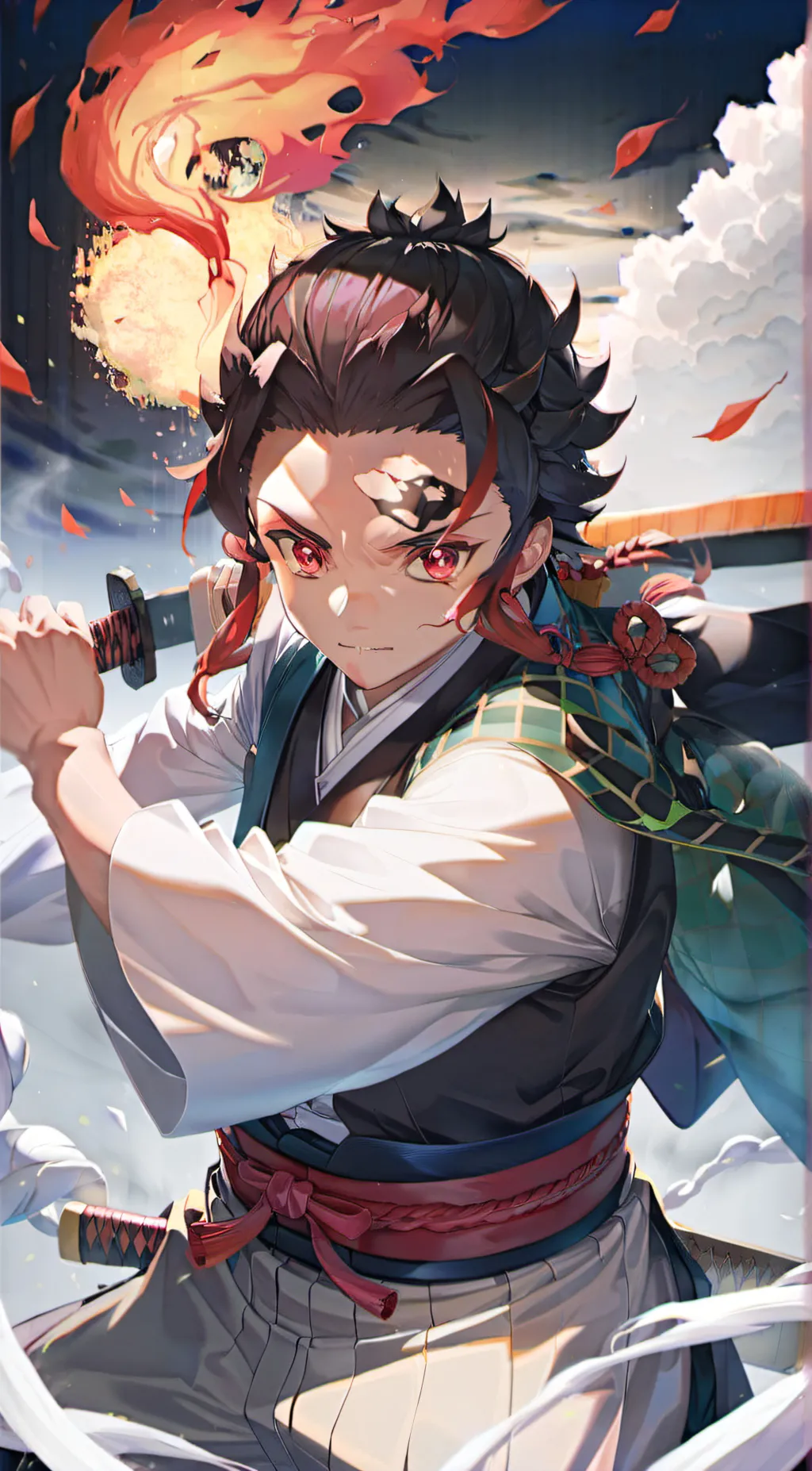 ai character: tonjiro kamado background