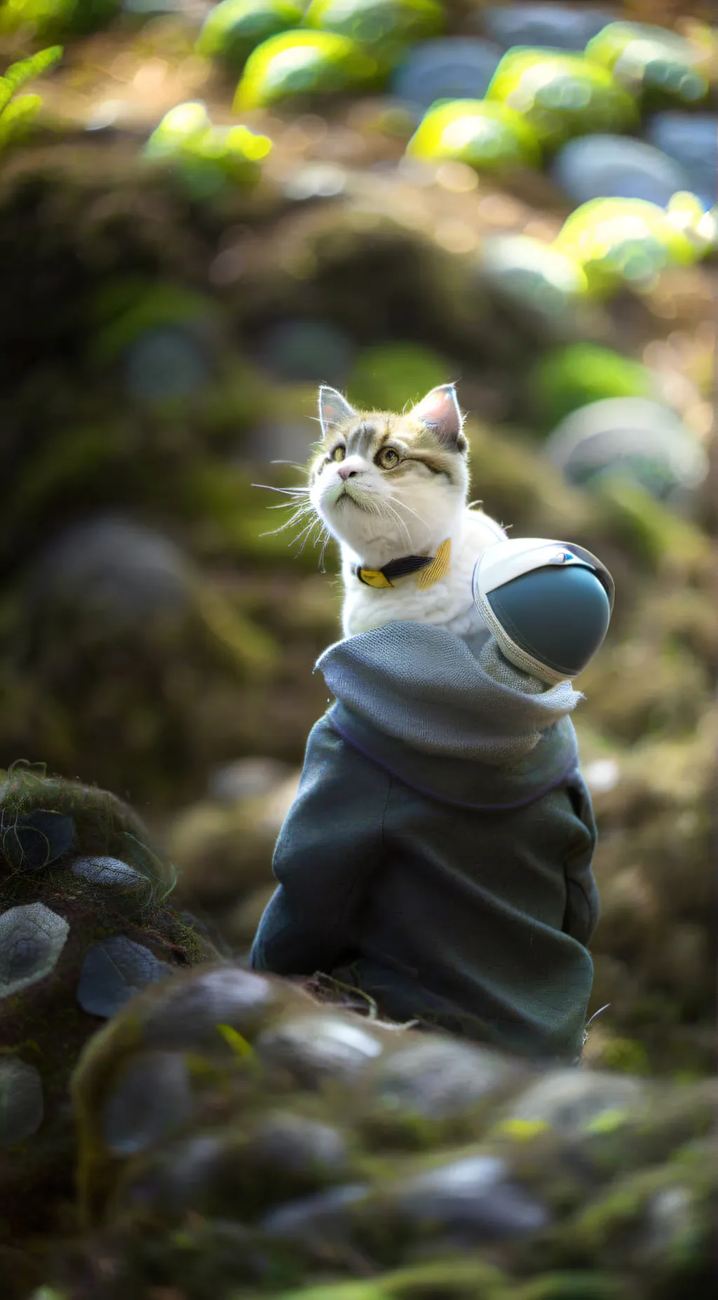 ai character: Smurf cat background