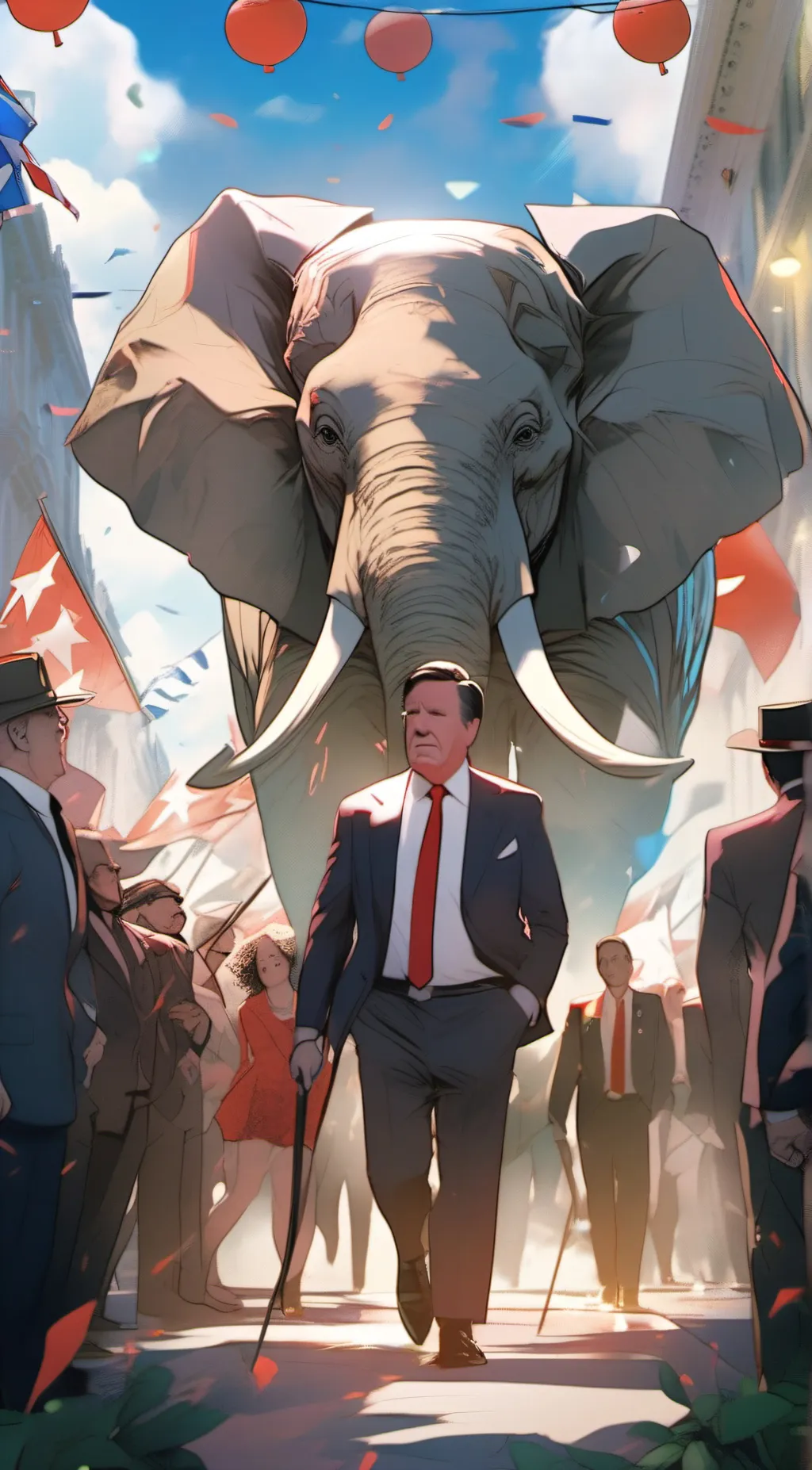 ai character: Elephant Man background