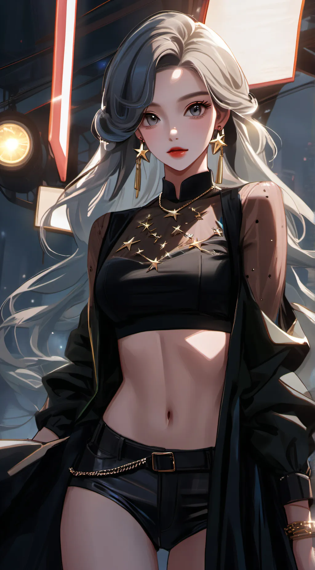 ai character: autumn background