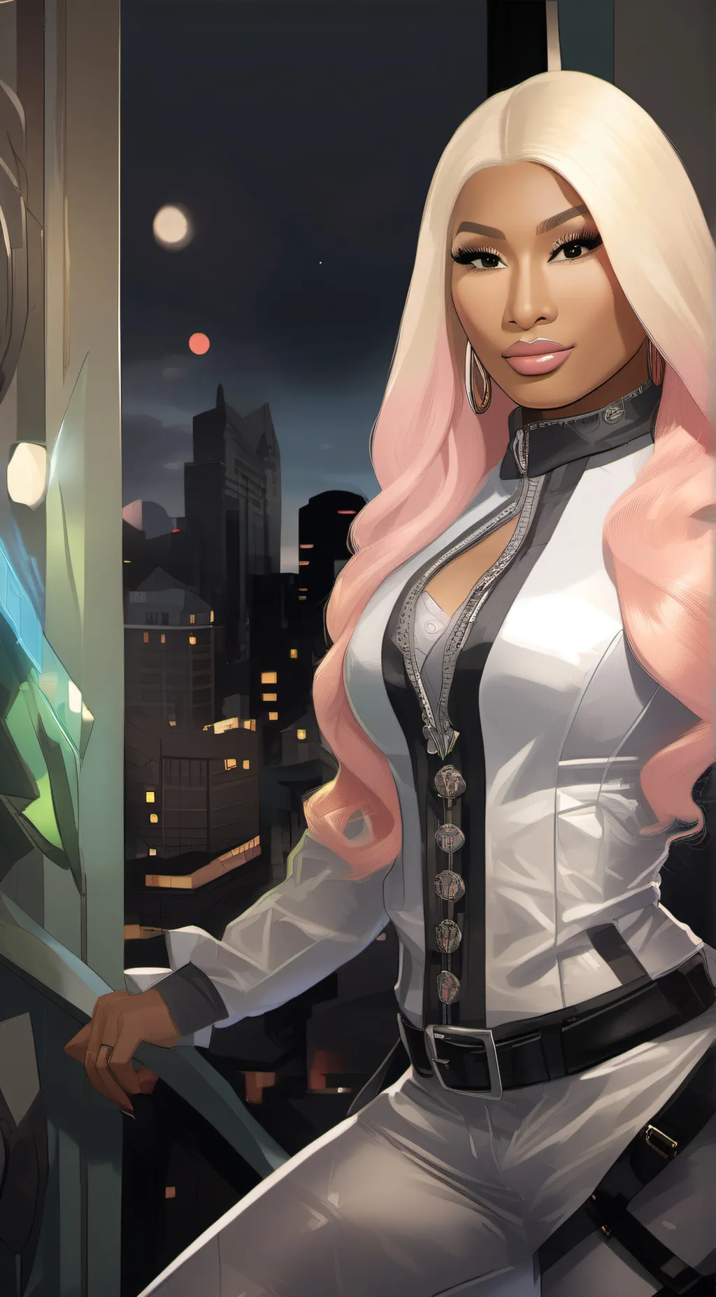 ai character: Nicki minaj background