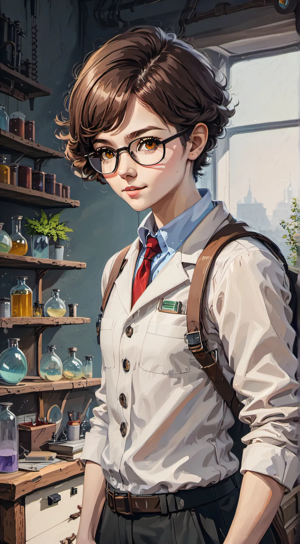 ai character: Scientist background