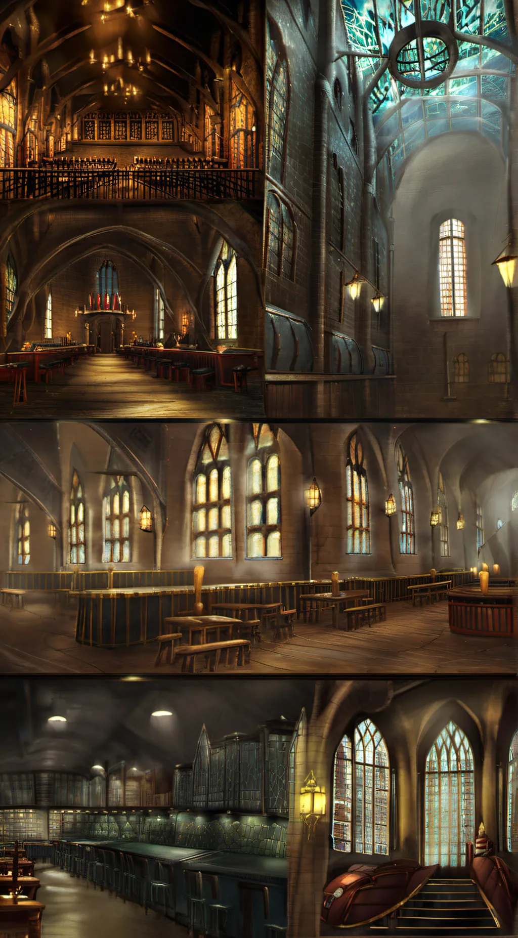 ai character: Hogwarts  background