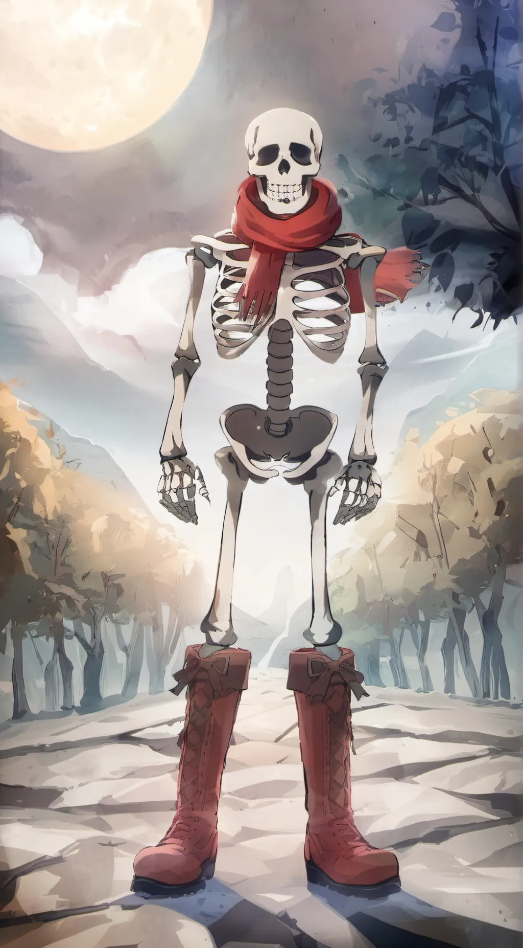 ai character: papyrus background