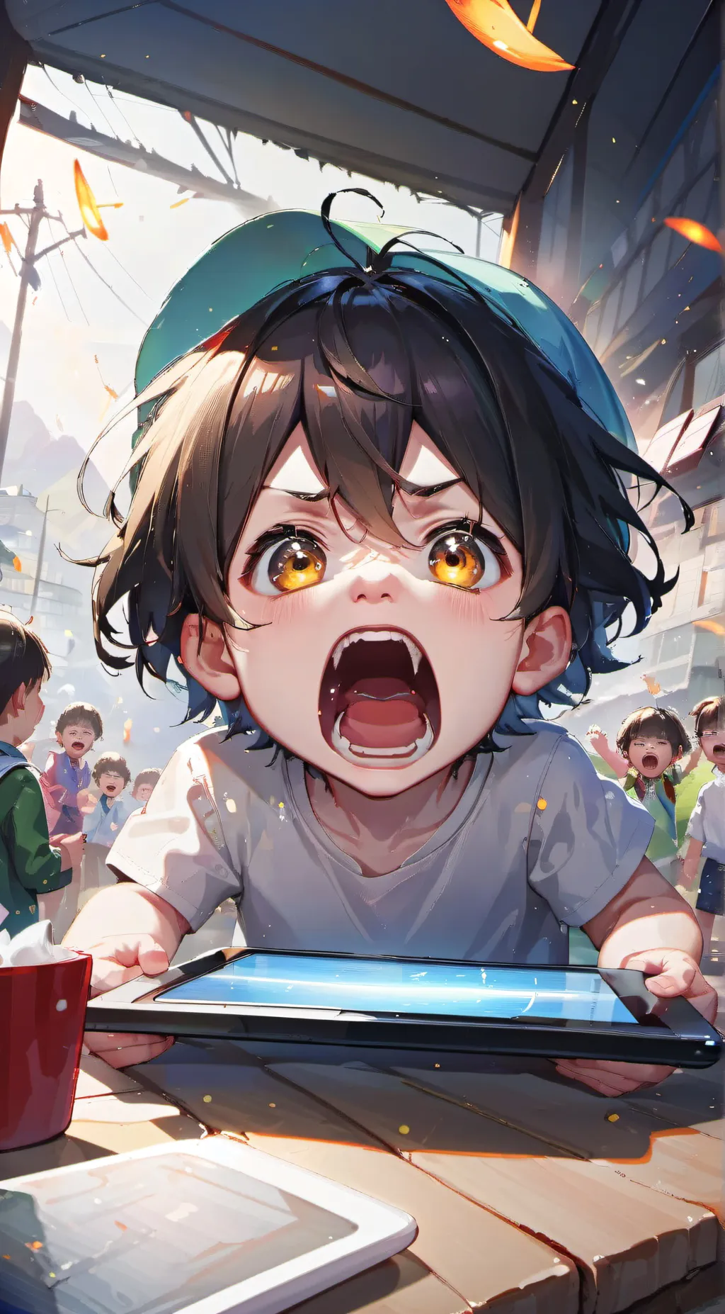 ai character: Gen alpha background