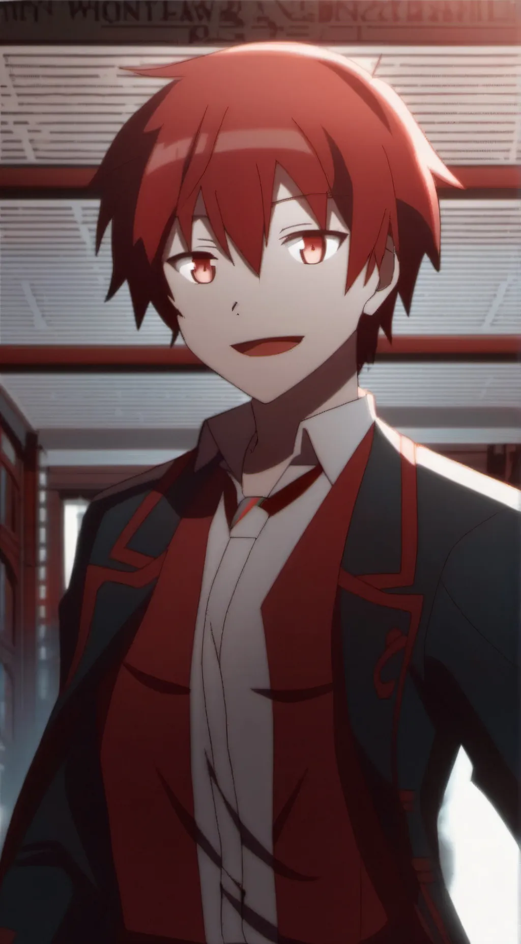 ai character: Karma Akabane. background