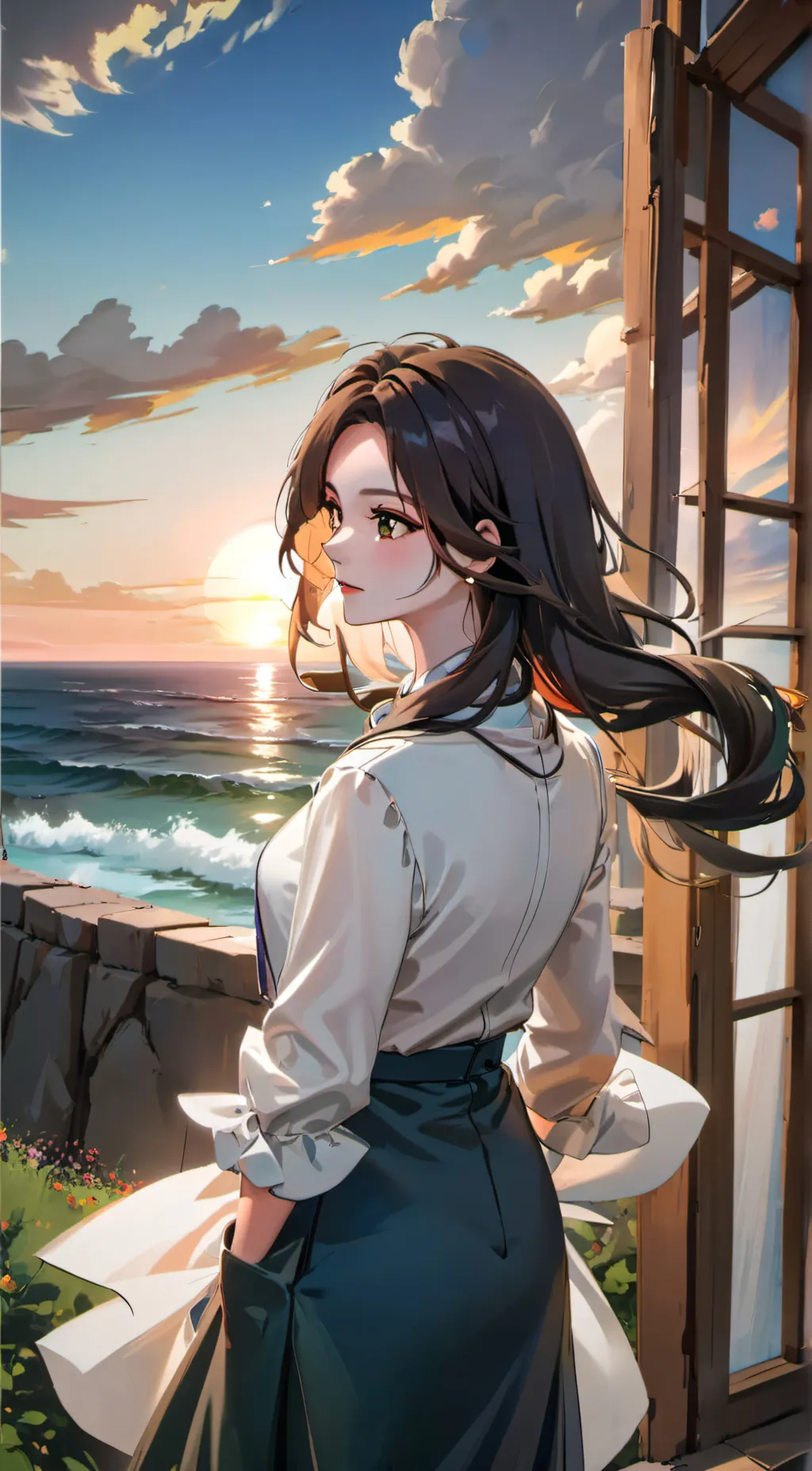 ai character: Aria background
