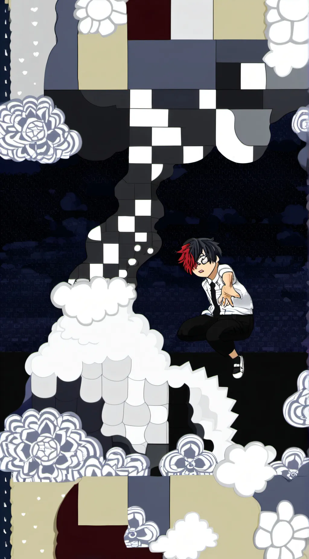 ai character: shoto todoroki  background
