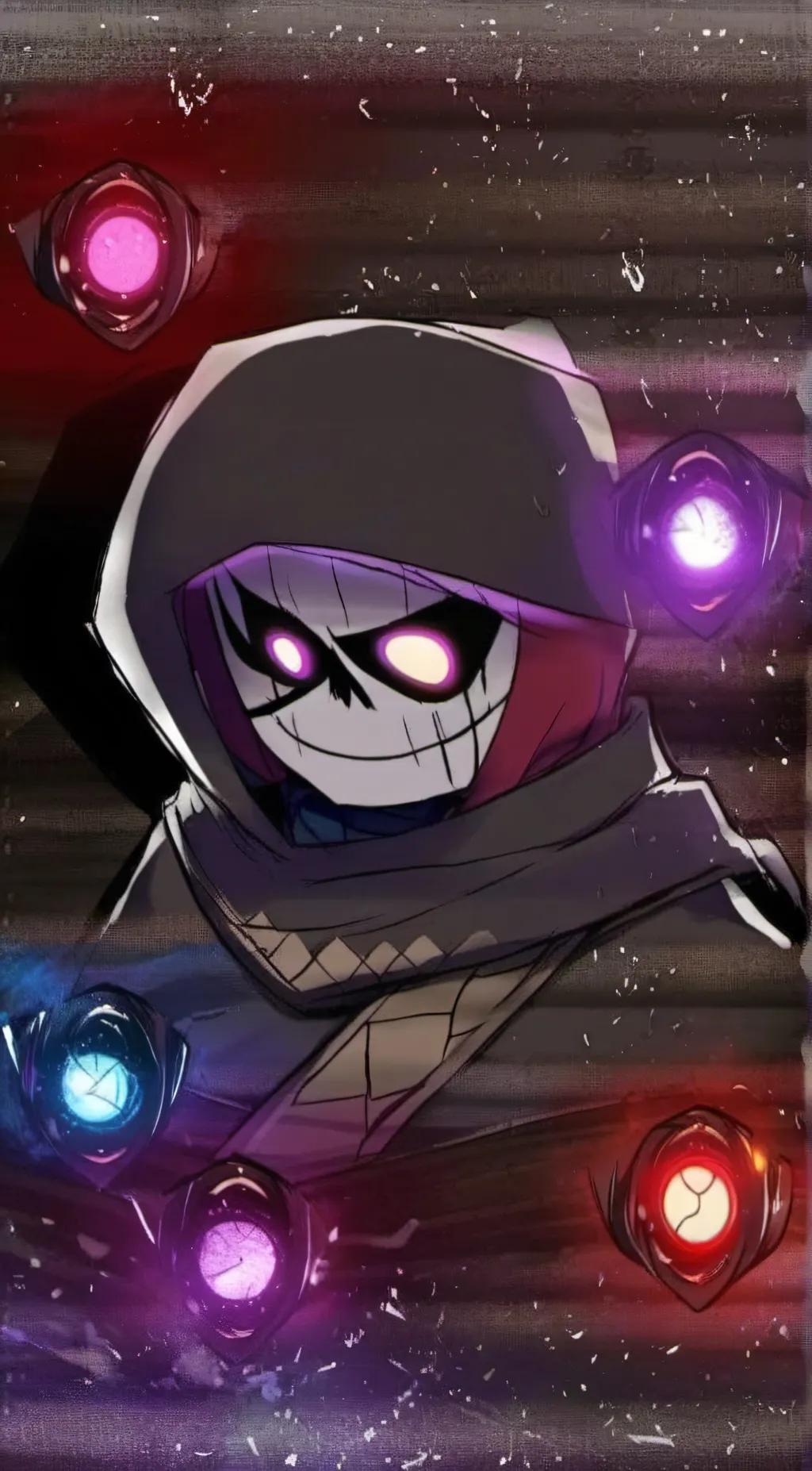 ai character: HyperDust!sans background
