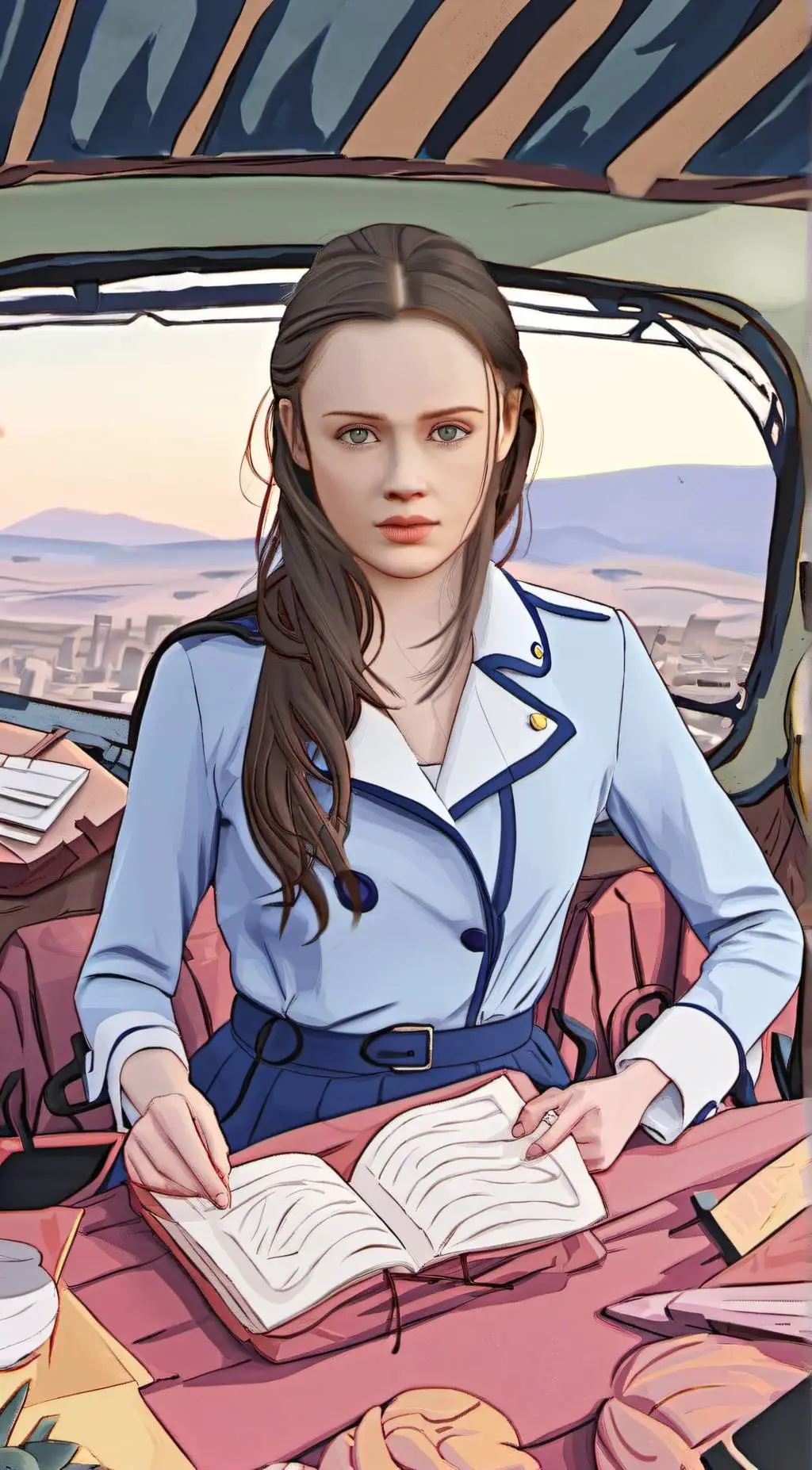 ai character: Rory Gilmore background