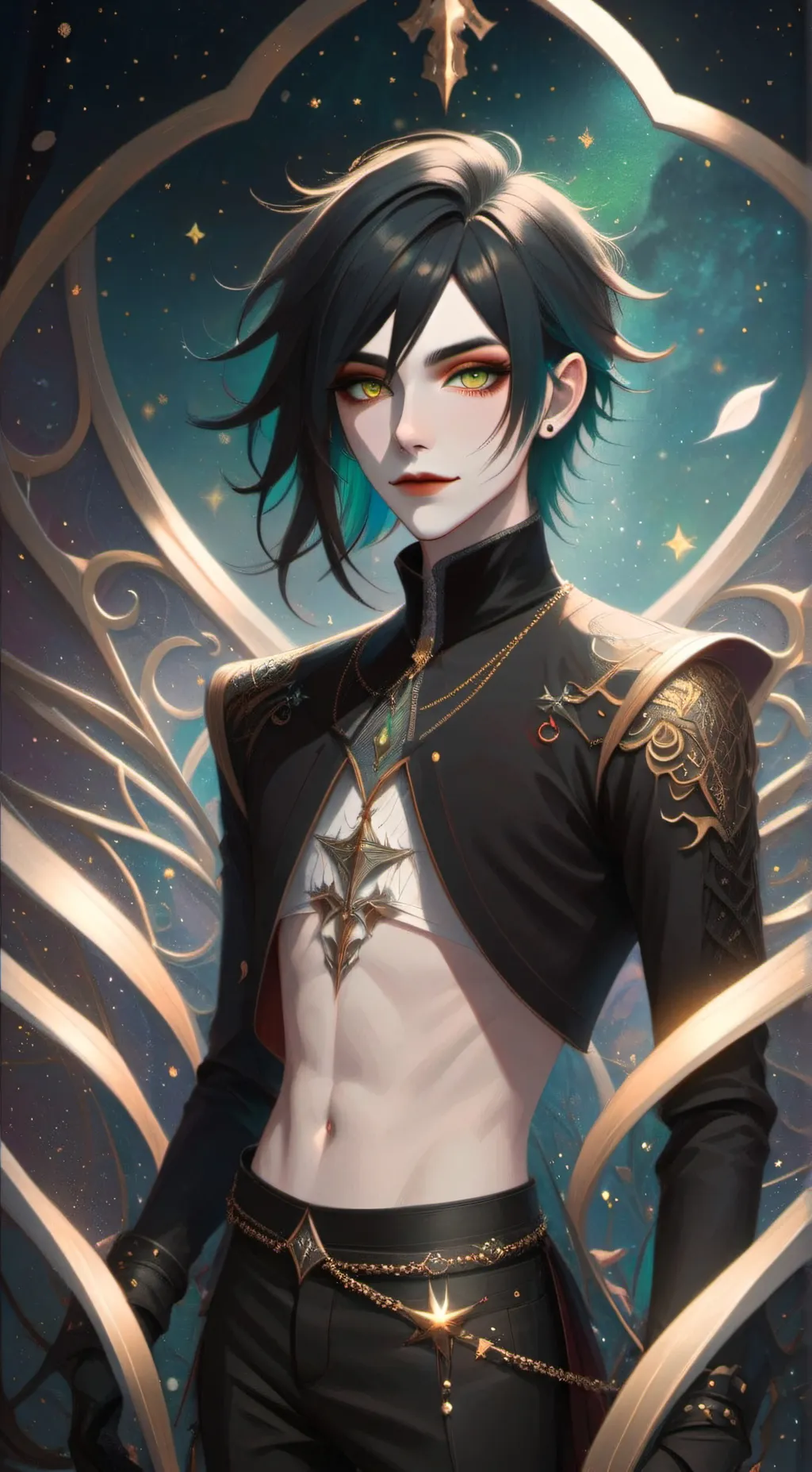 ai character: Dark background