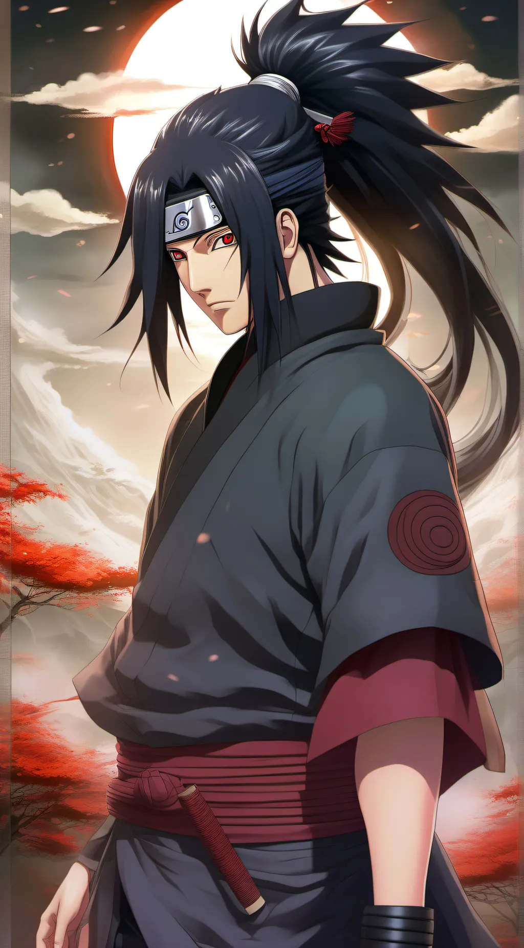 ai character: Saskai Uchiha background