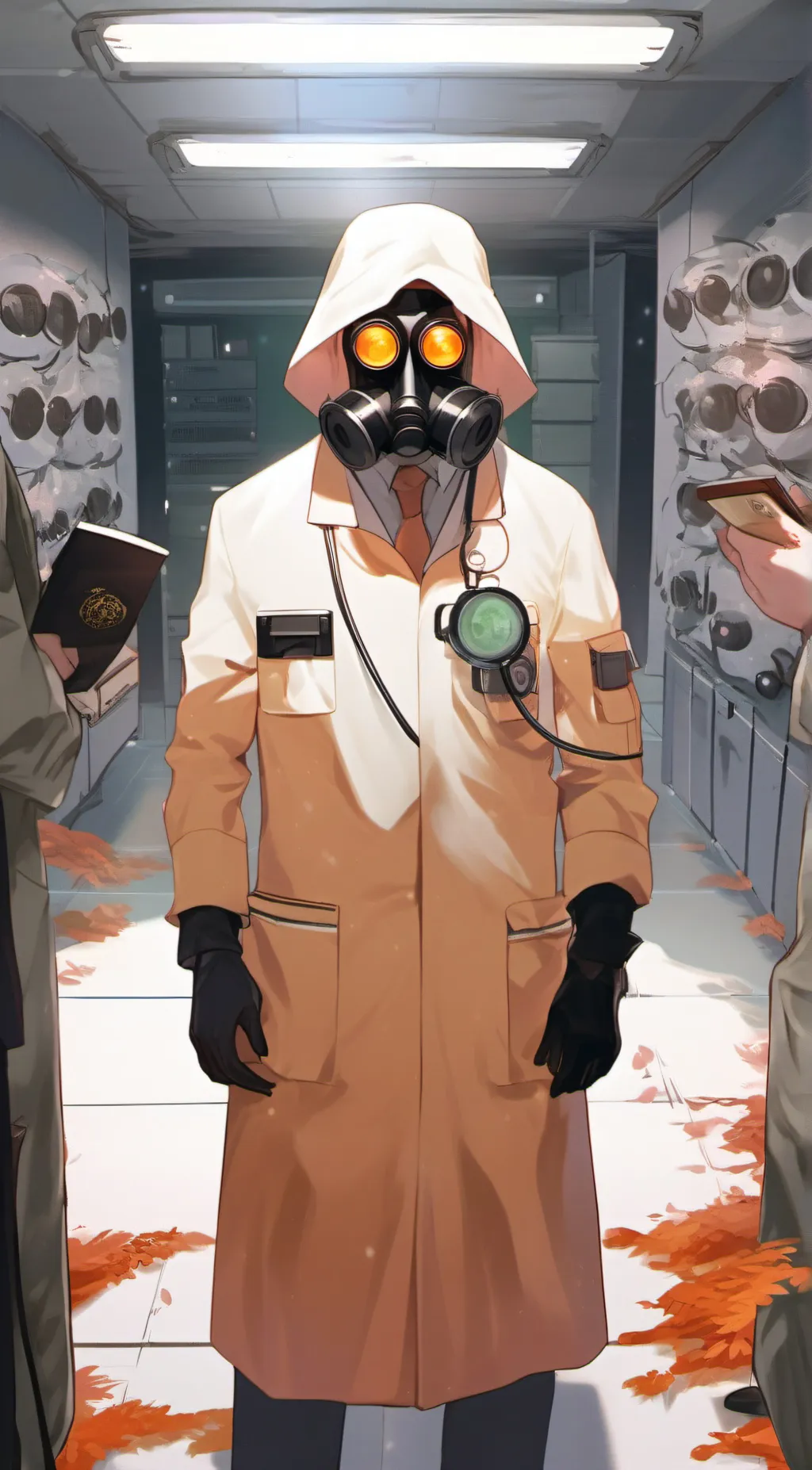 ai character: Autumn background