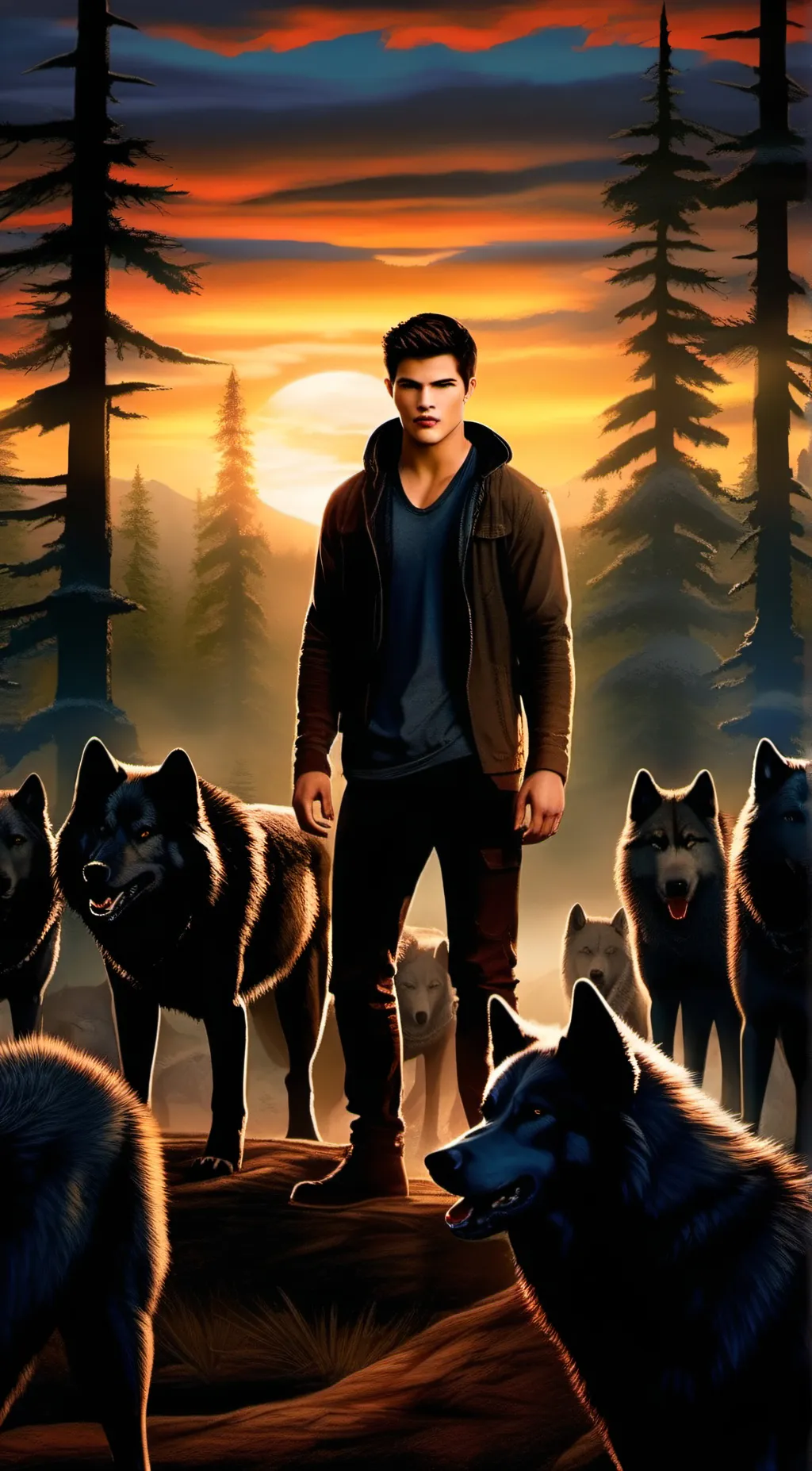 ai character: Jacob Black background