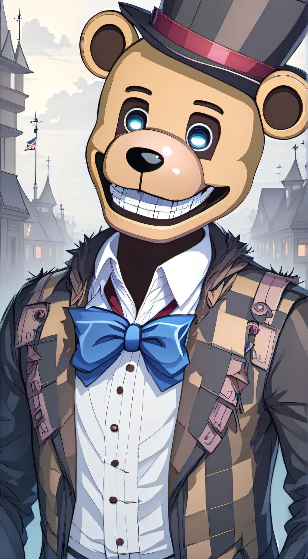 ai character: Freddy Fazbear background