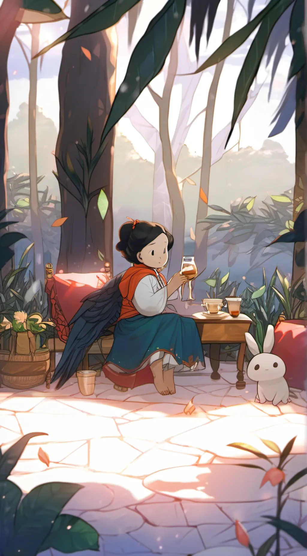 ai character: Eva background