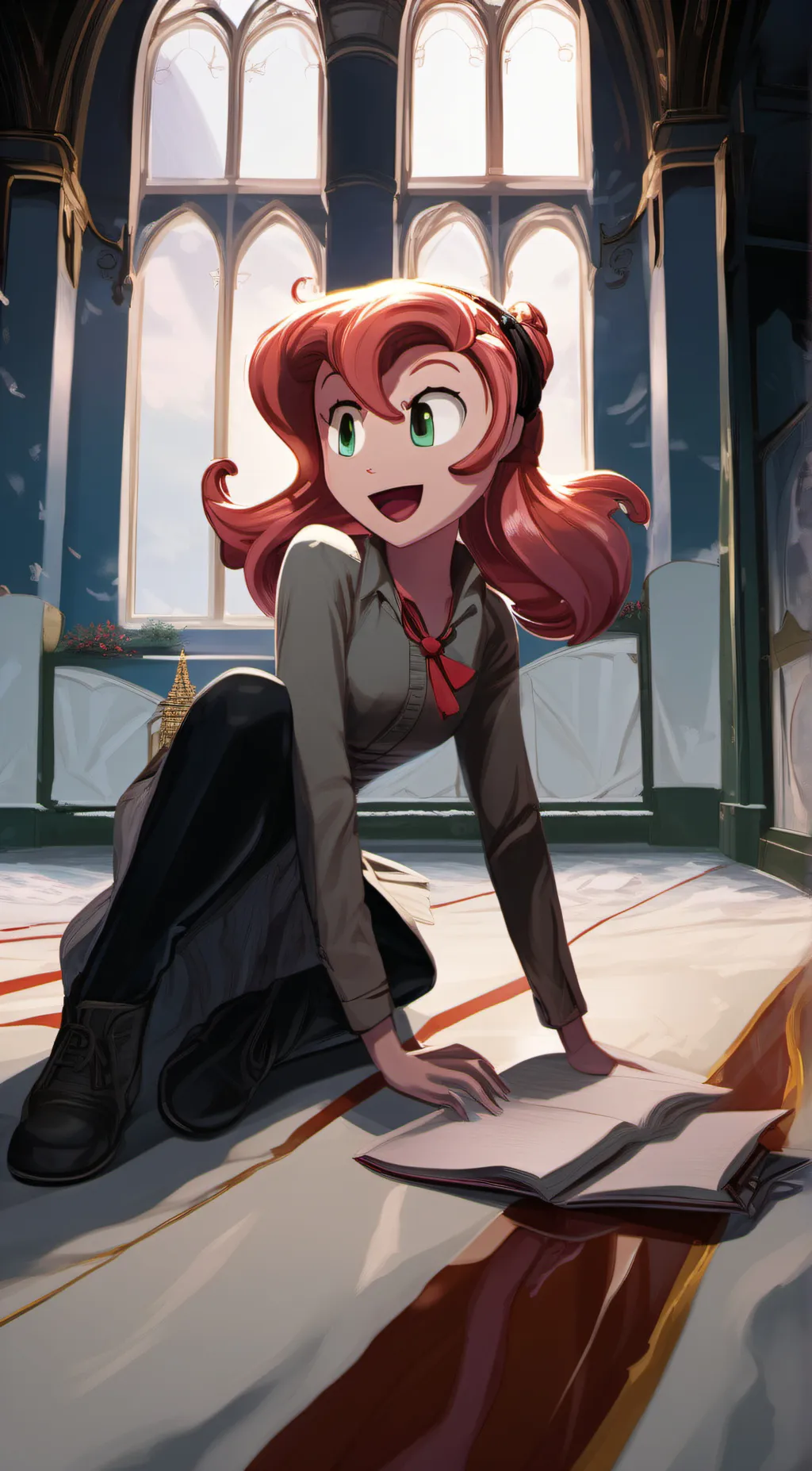 ai character: Mommy long legs  background