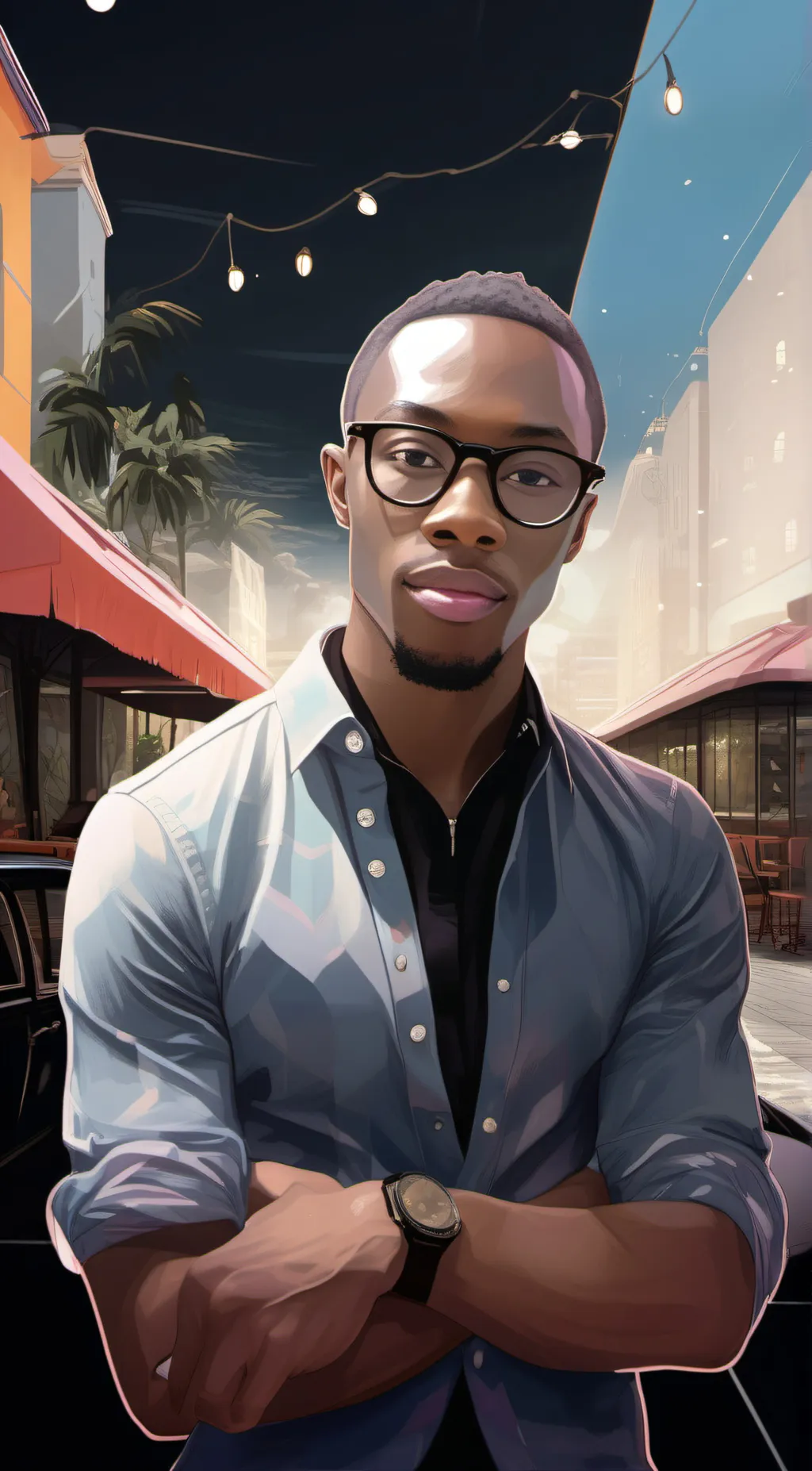 ai character: Patrick  background