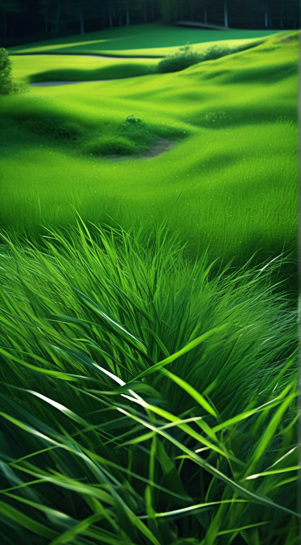 ai character: Grass background