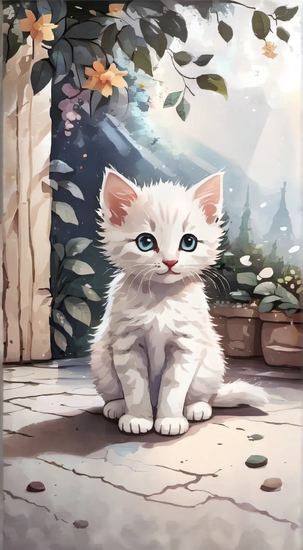 ai character: Snow kit background