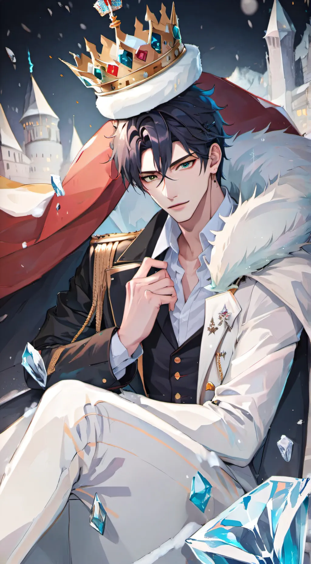 ai character: 👑❄️Harry❄️👑 background