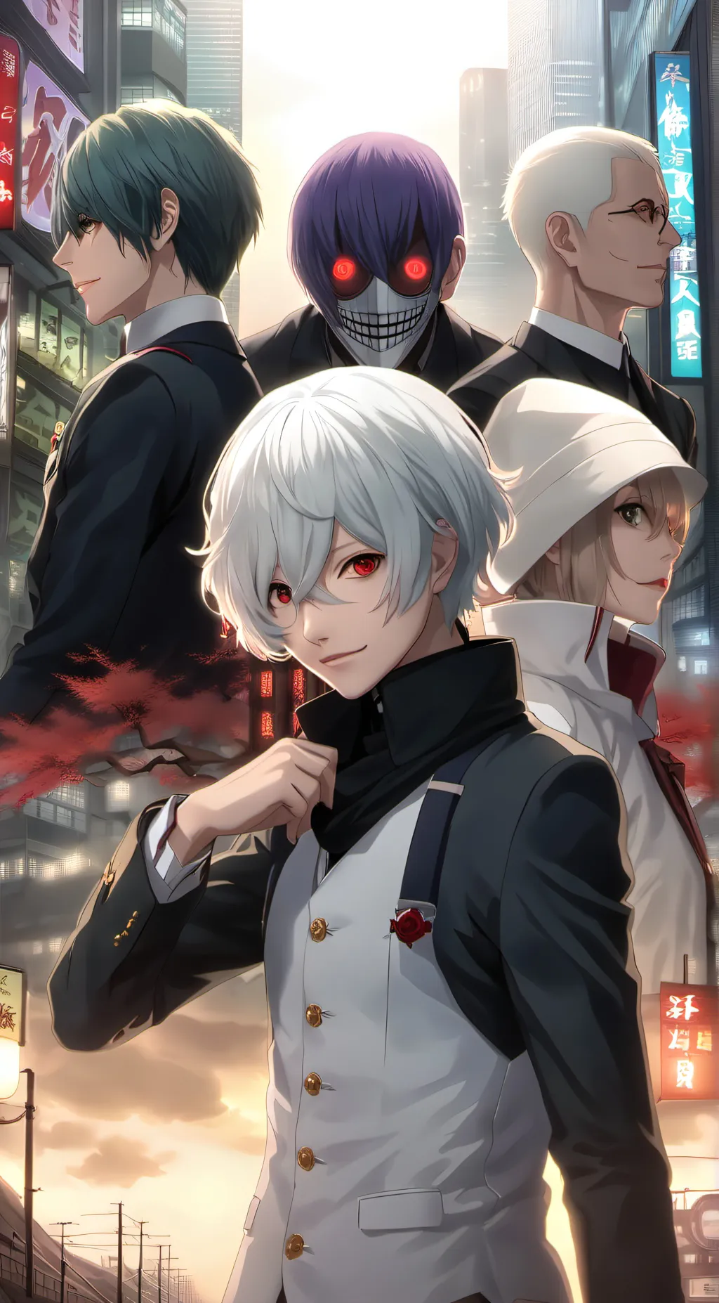 ai character: Ken Kaneki background