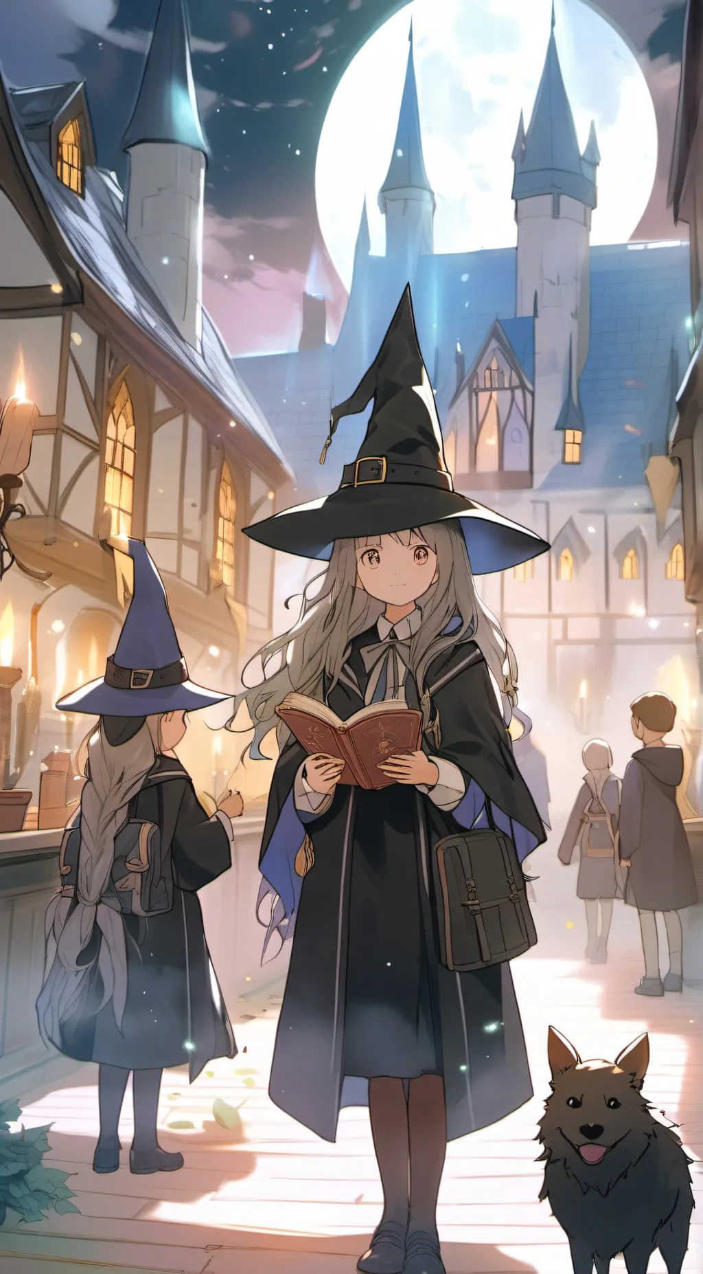 ai character: Hogwarts but drunk background