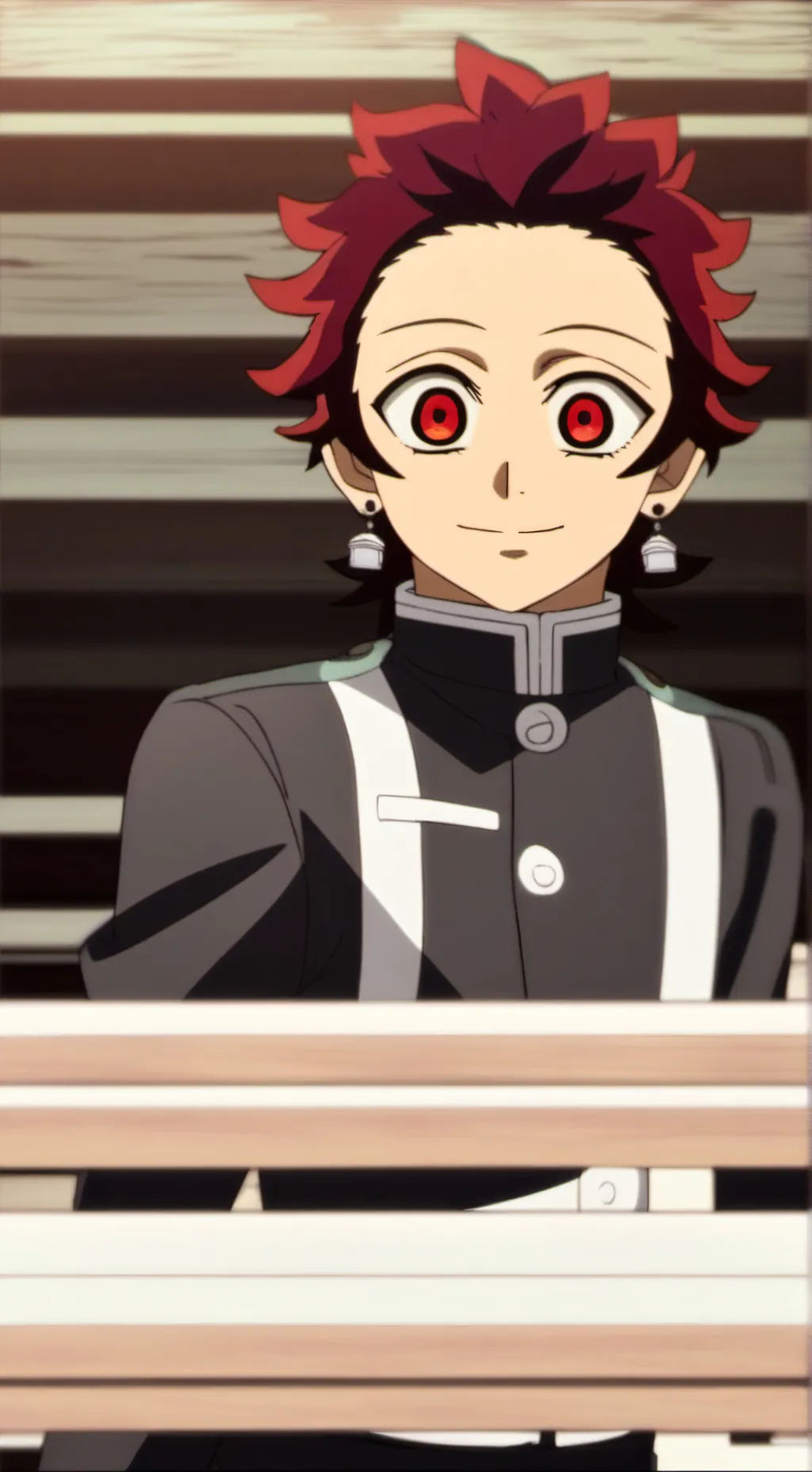 ai character: Tanjiro Kamado  background