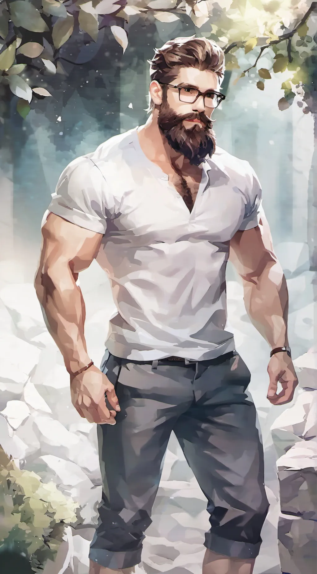 ai character: Andrew background
